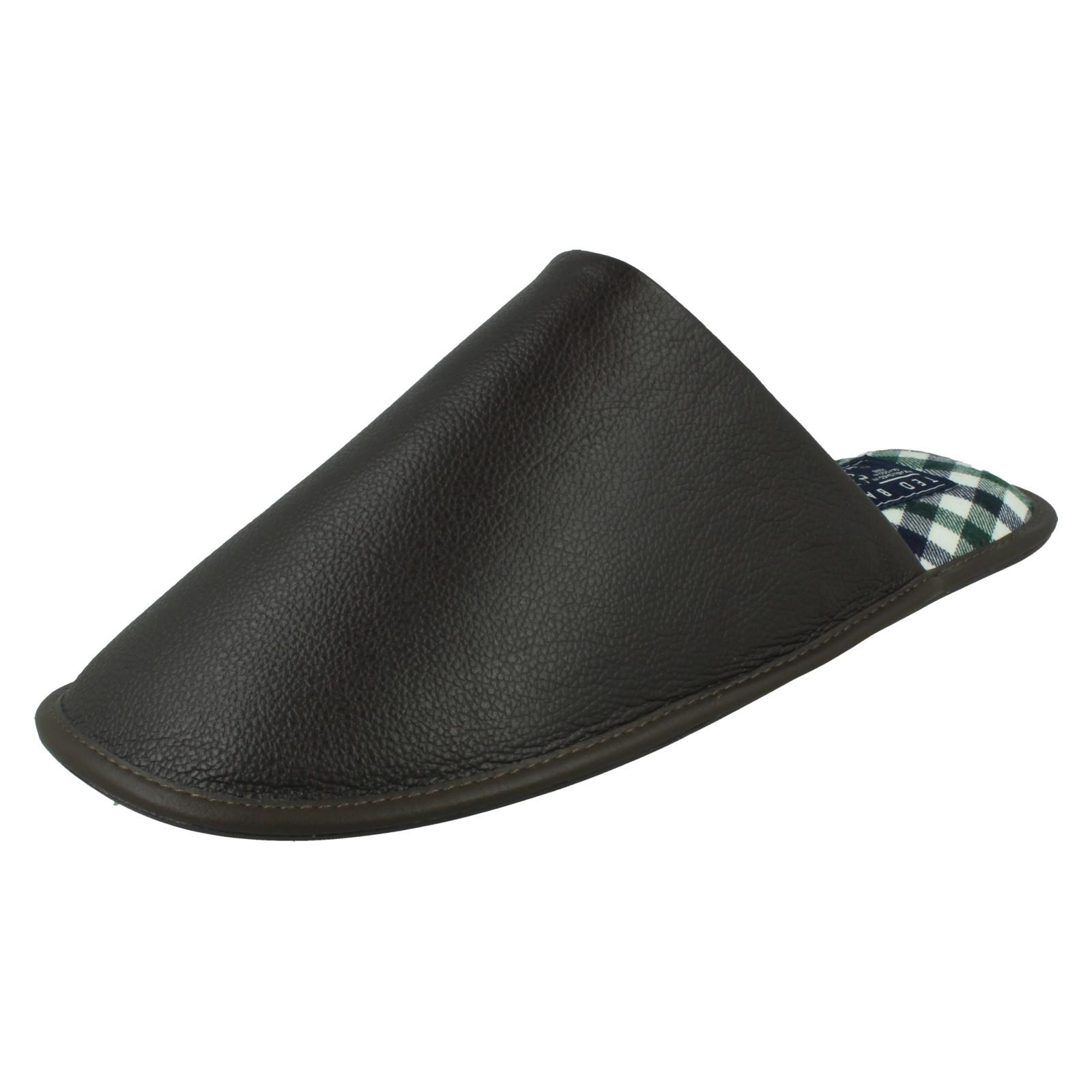 Mens Ted Baker Leather Mule Padded Slippers 'Ardin' - Picture 11 of 19