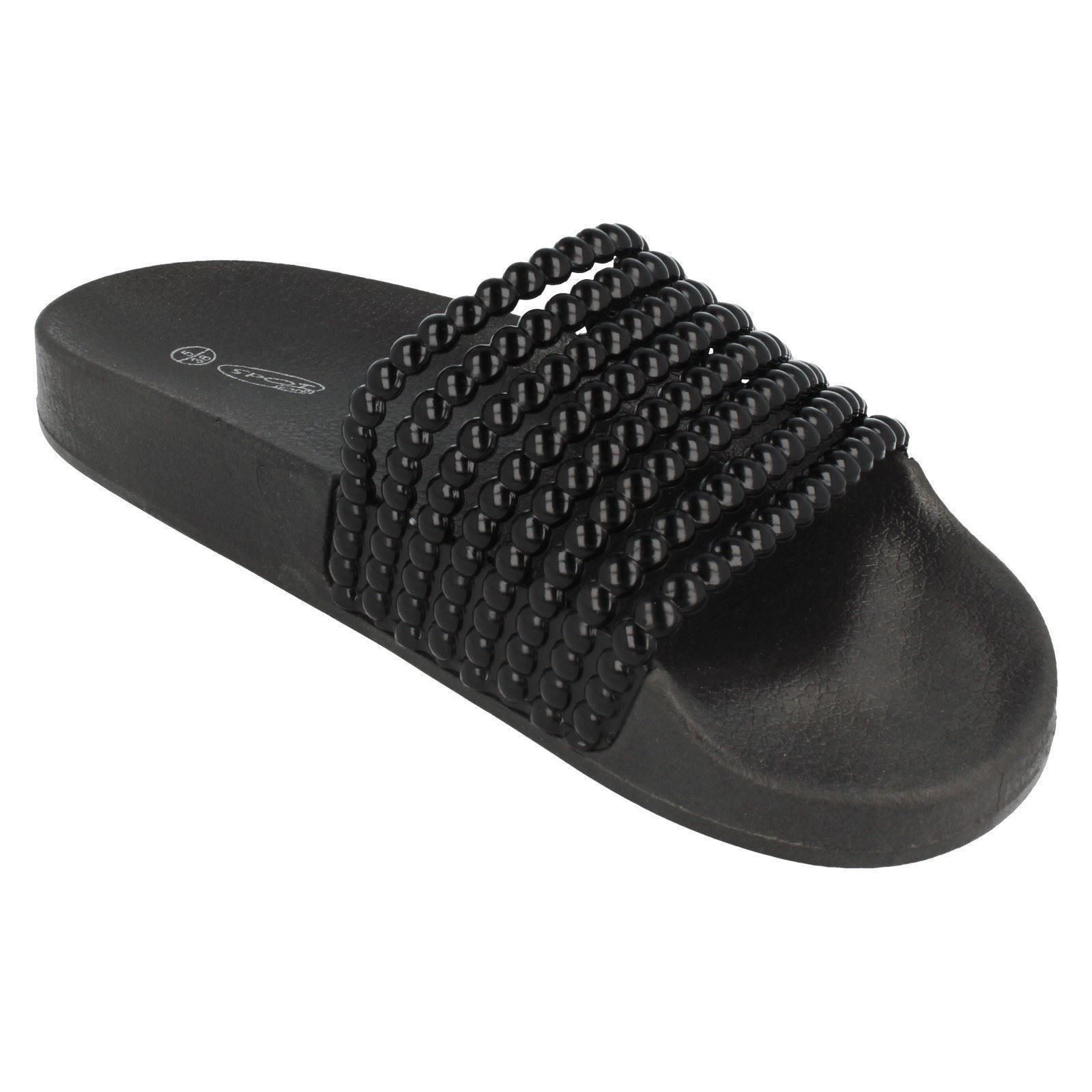 Ladies Spot On Casual Sliders - Picture 10 of 28