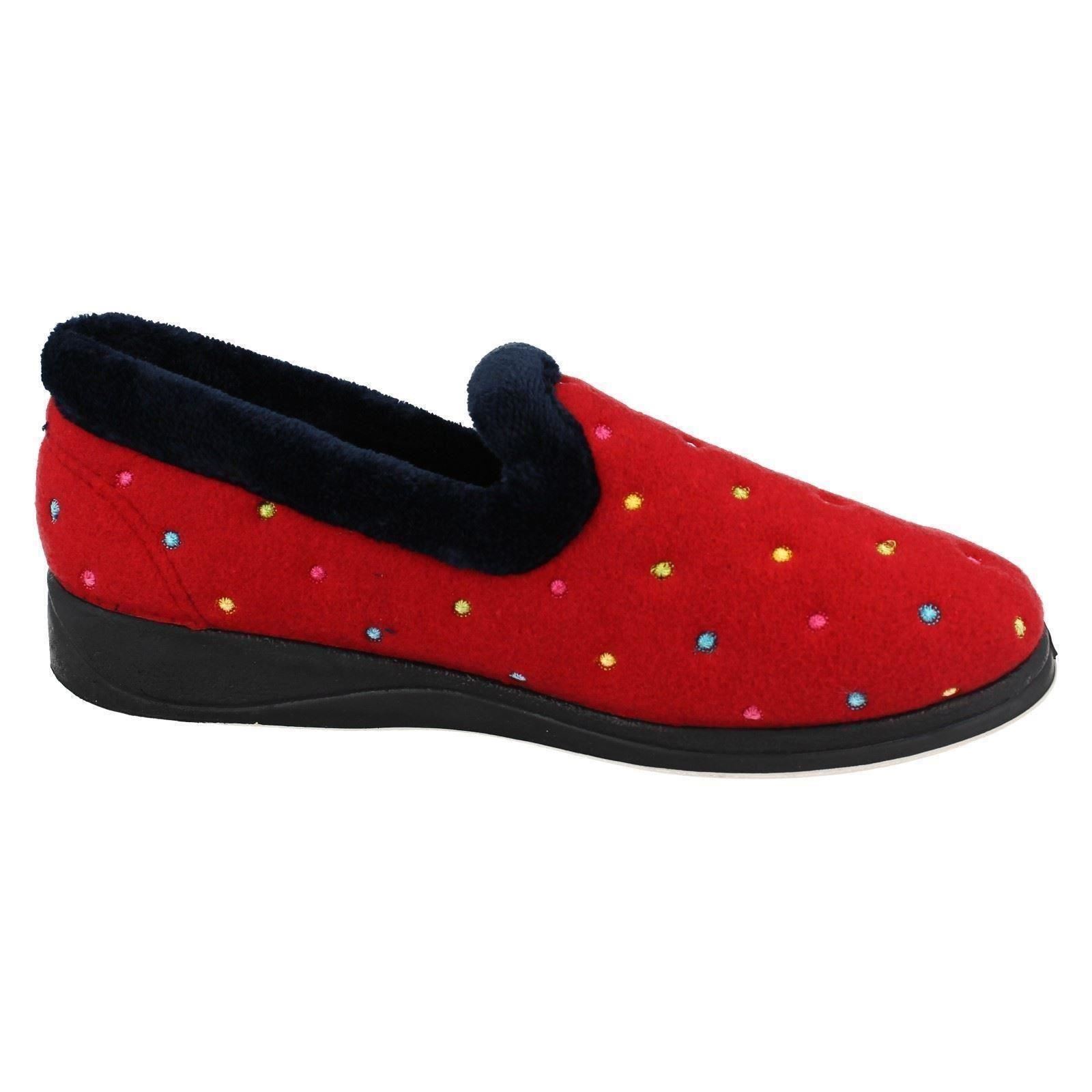 Padders Women's Repose Purple Slippers - Extra Wide (EE) Micro-suede With Memory Foam - View #11