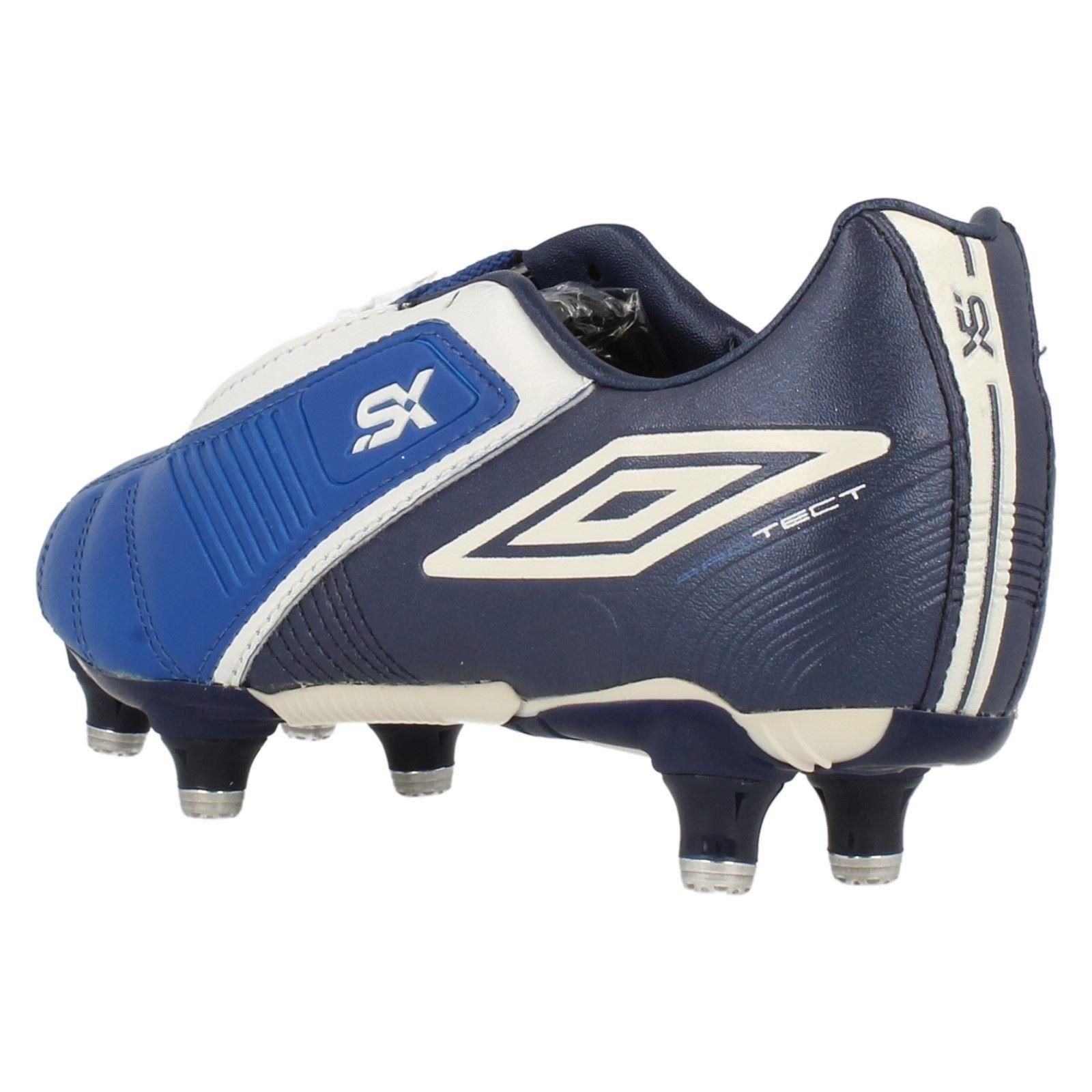 Chaussures De Football Umbro SX VALOR Bleu/Blanc Taille UK 7 - État D'usage Rétro 2010