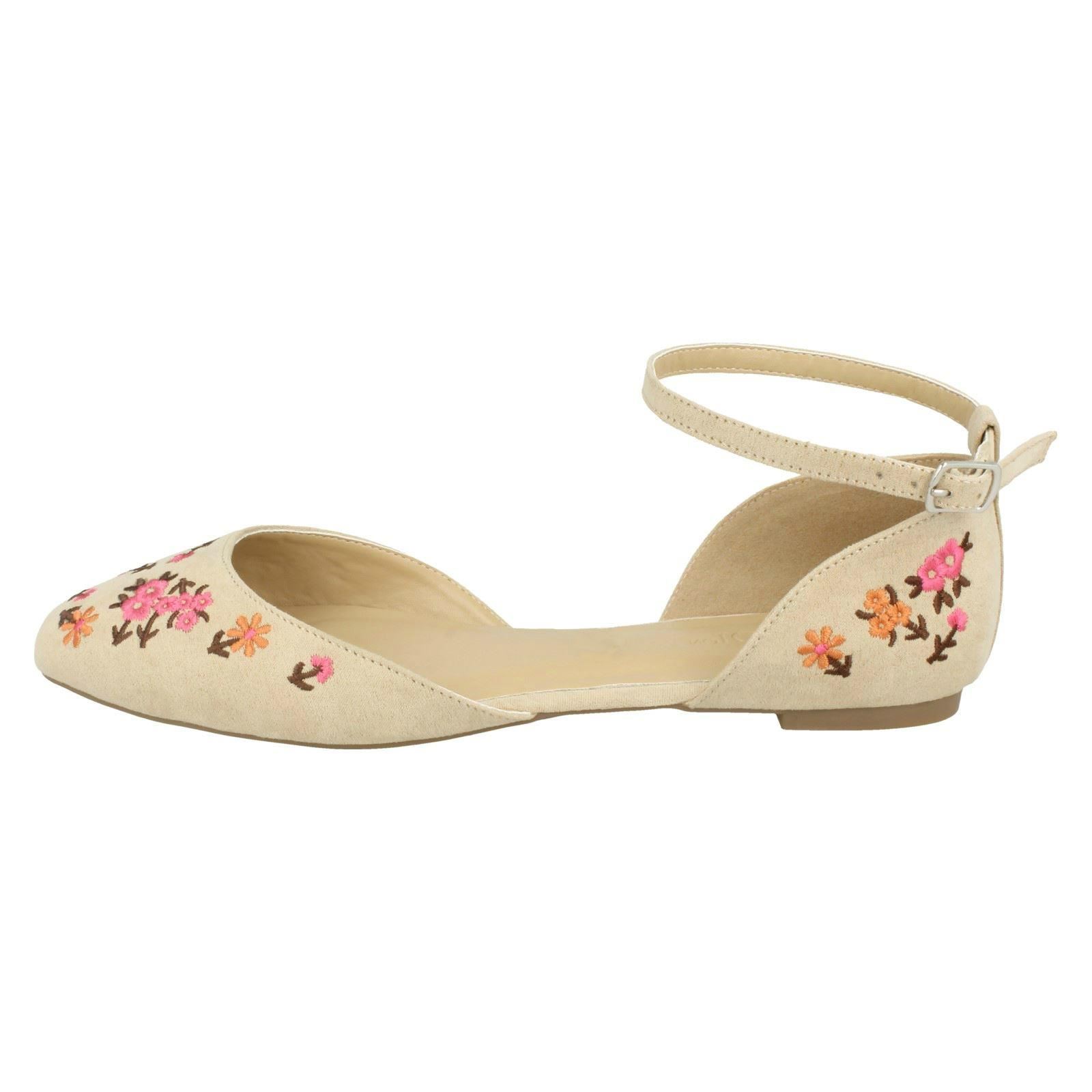 Damen Ballerinas Spot On Knöchelriemen - Bild 6 von 19