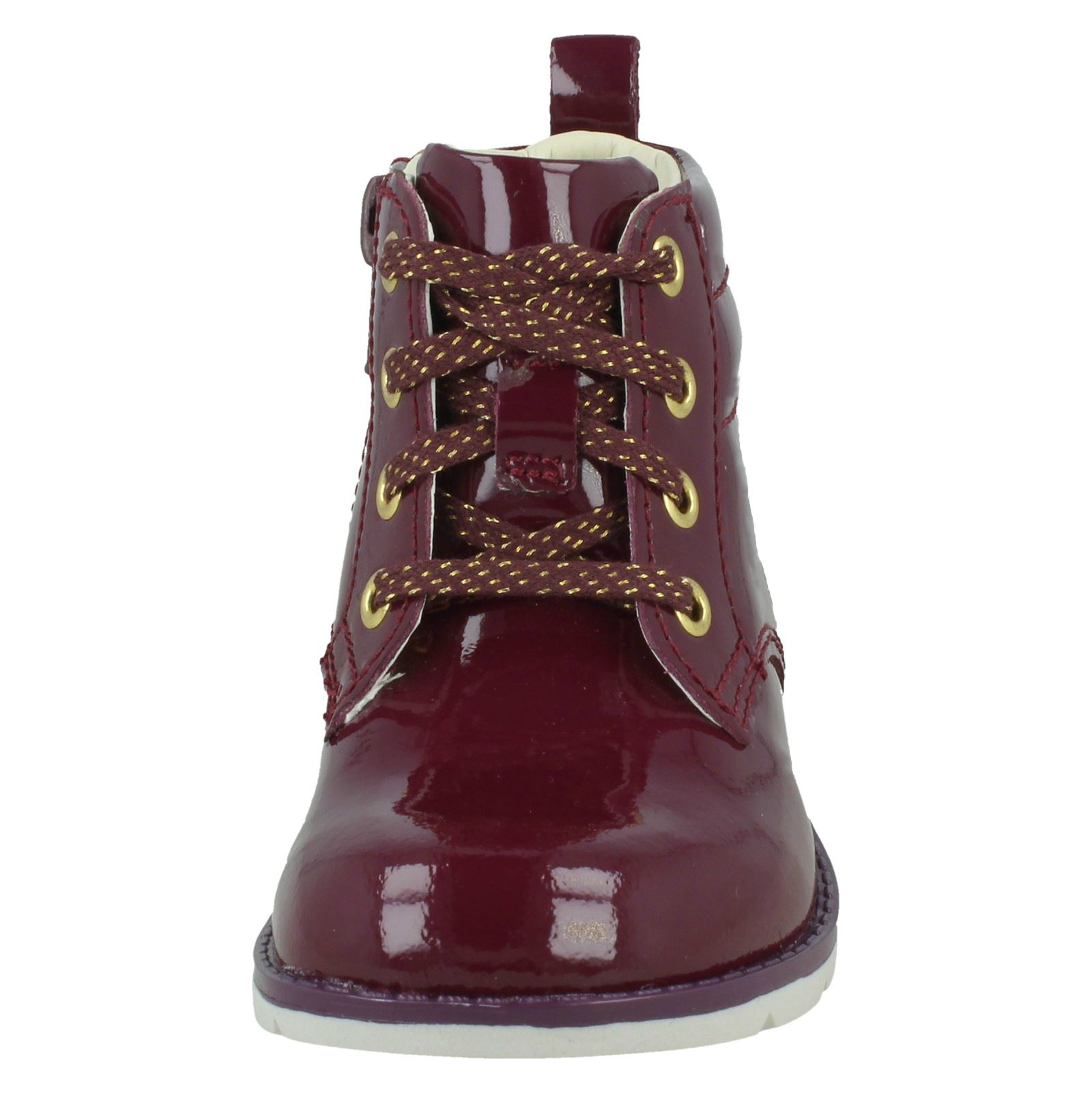 Mädchen Clarks Reißverschluss Stiefeletten Dabi Spitze - Picture 9 of 28
