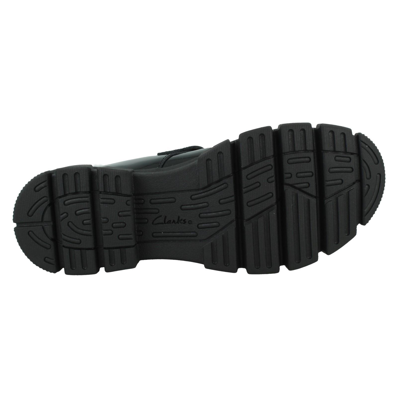 Girls Clarks Chunky Sole T-Bar School Shoes *Evyn Bar K* - Picture 19 of 19