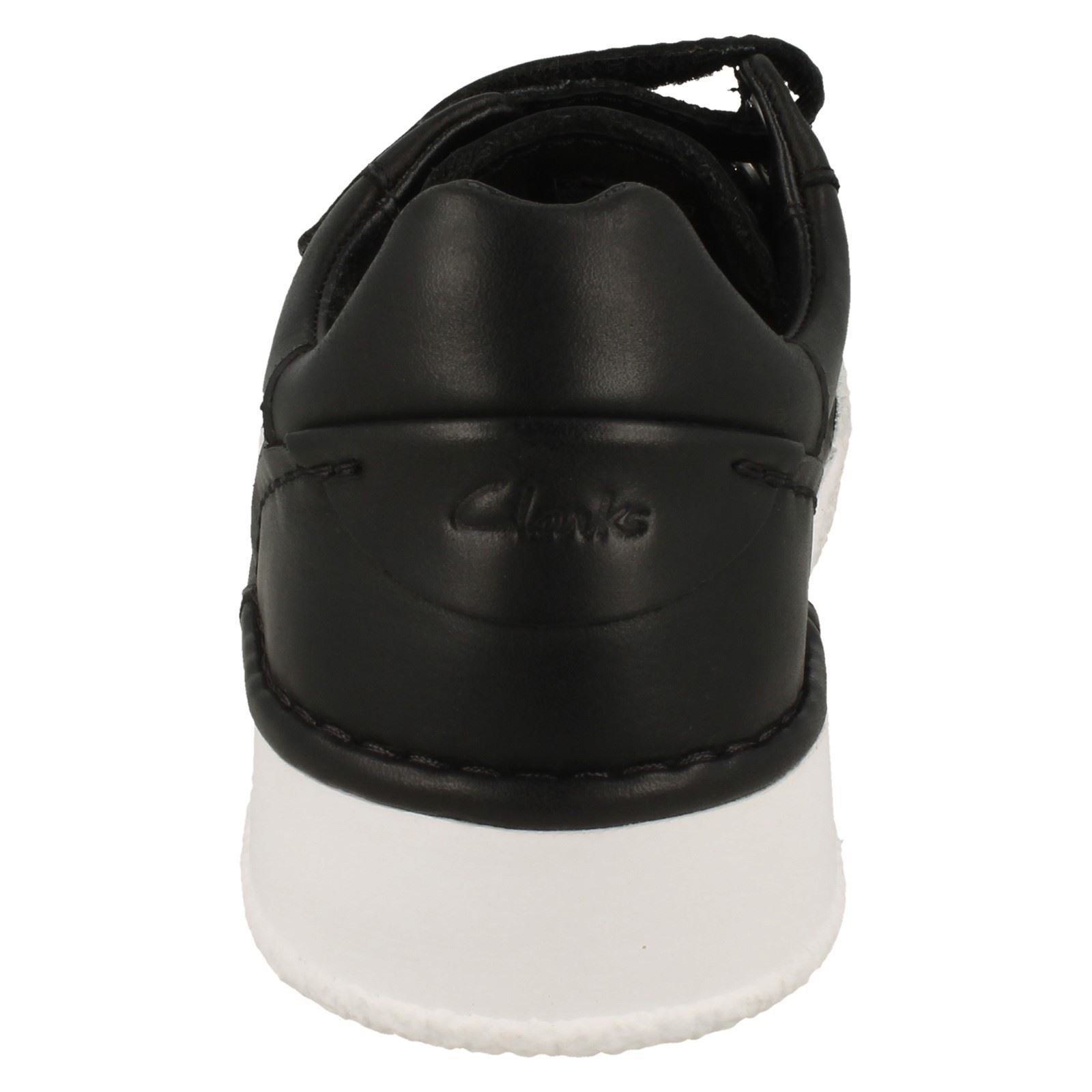 Ladies Clarks Leather Hook & Loop Casual Everyday Trainers Shoes CraftCup Strap - Picture 5 of 19