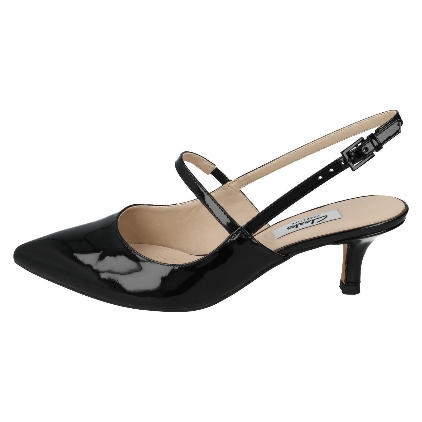 Clarks Ladies Slingback Court Shoes Aquifer Opera eBay