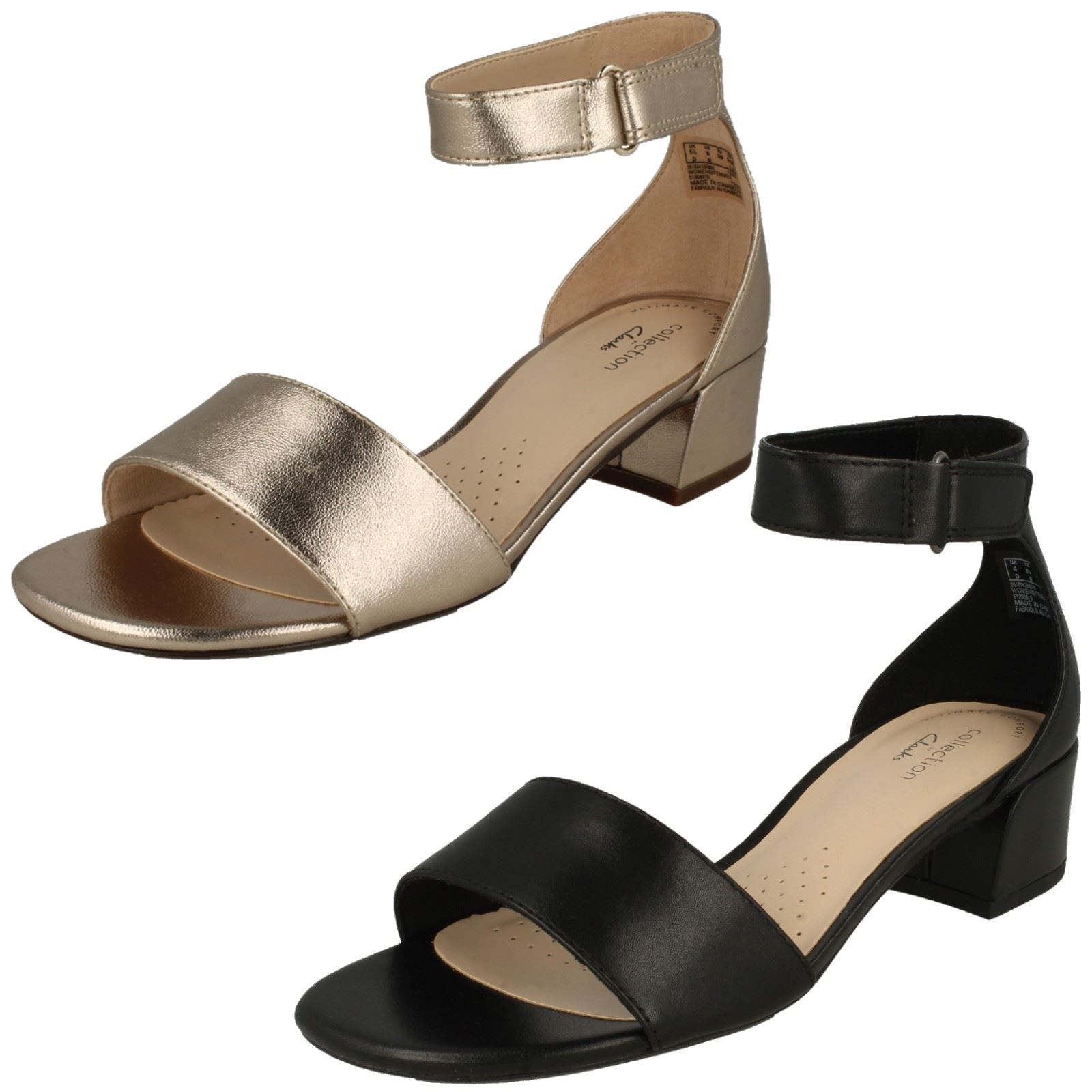 Ladies Clarks Caroleigh Anya Heeled Peep Toe Sandals | eBay