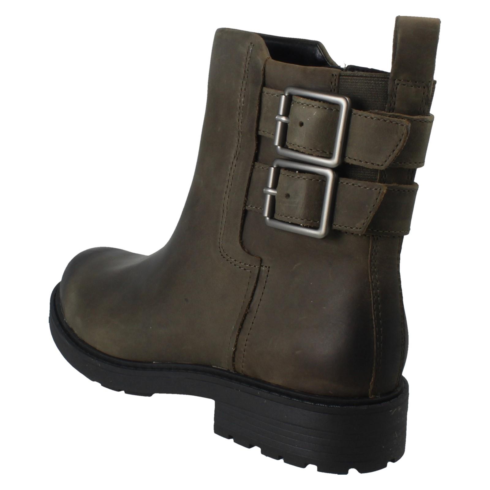 Mujer Clarks Hebilla Detallado con Cremallera Botines de Piel Orinoco2 Bay" - Imagen 13 de 19