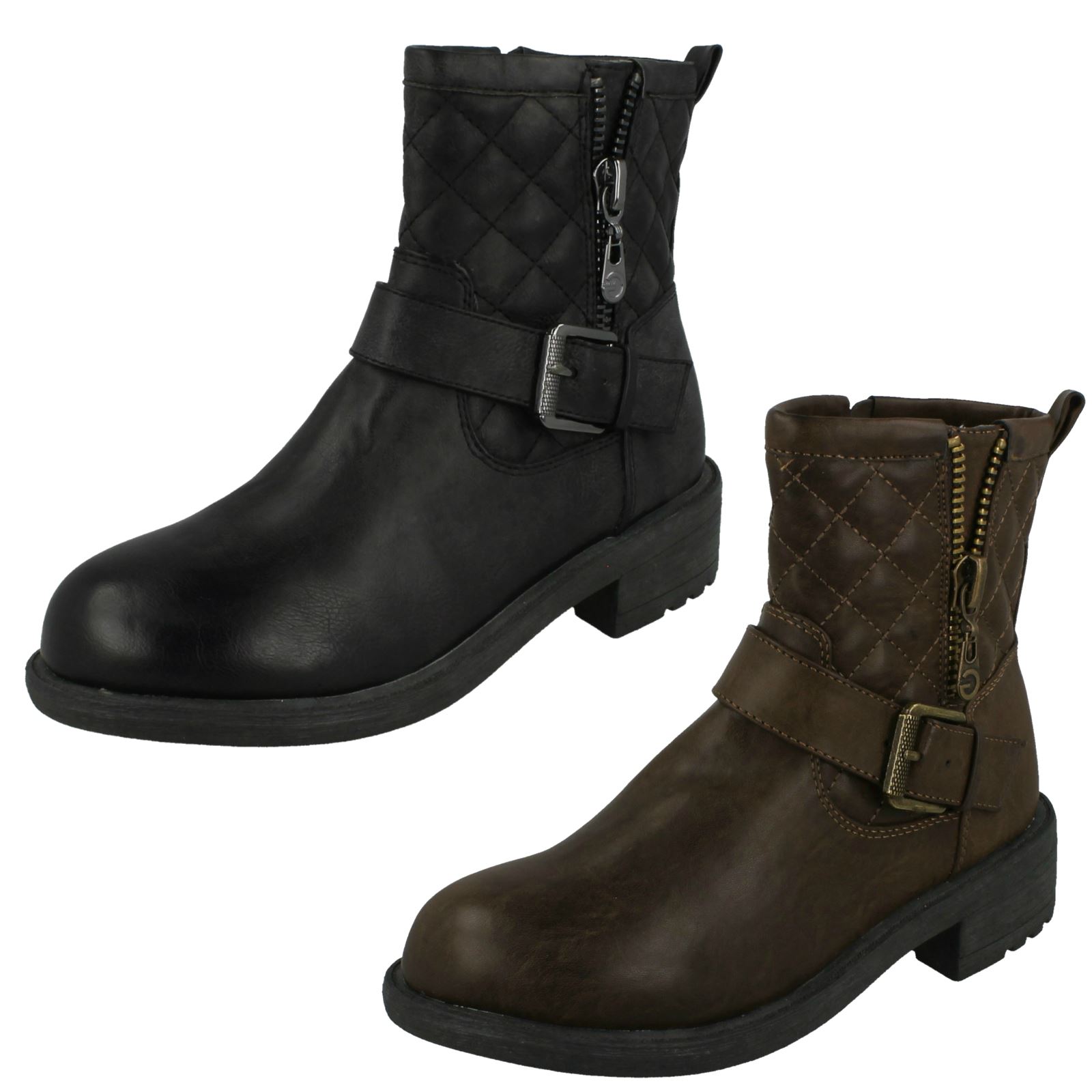 Quilted biker boots Clearance