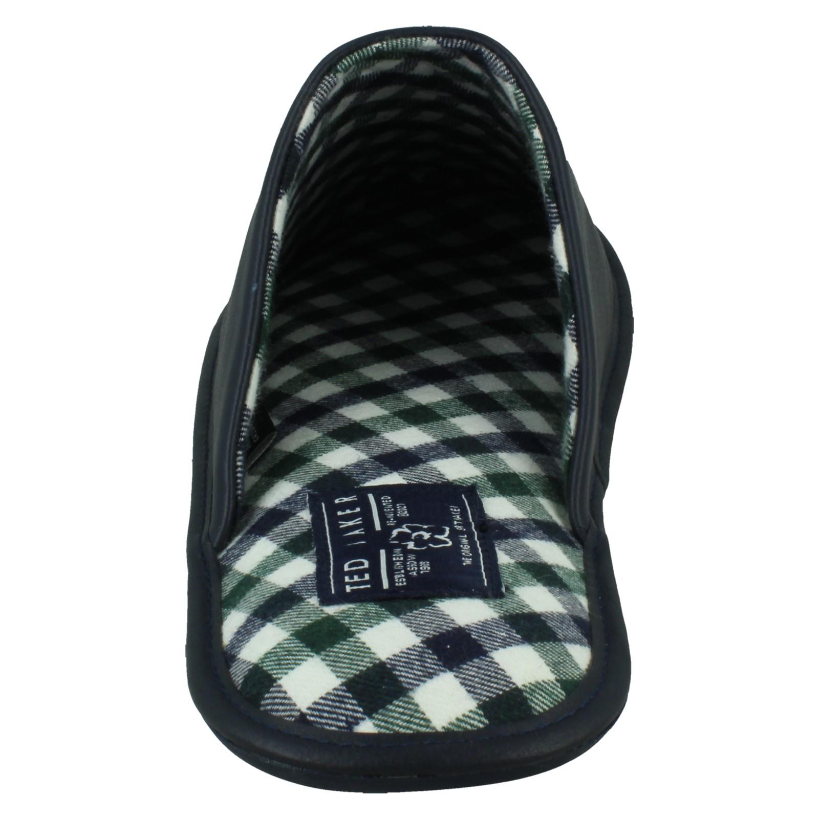 Mens Ted Baker Leather Mule Padded Slippers 'Ardin' - Picture 5 of 19