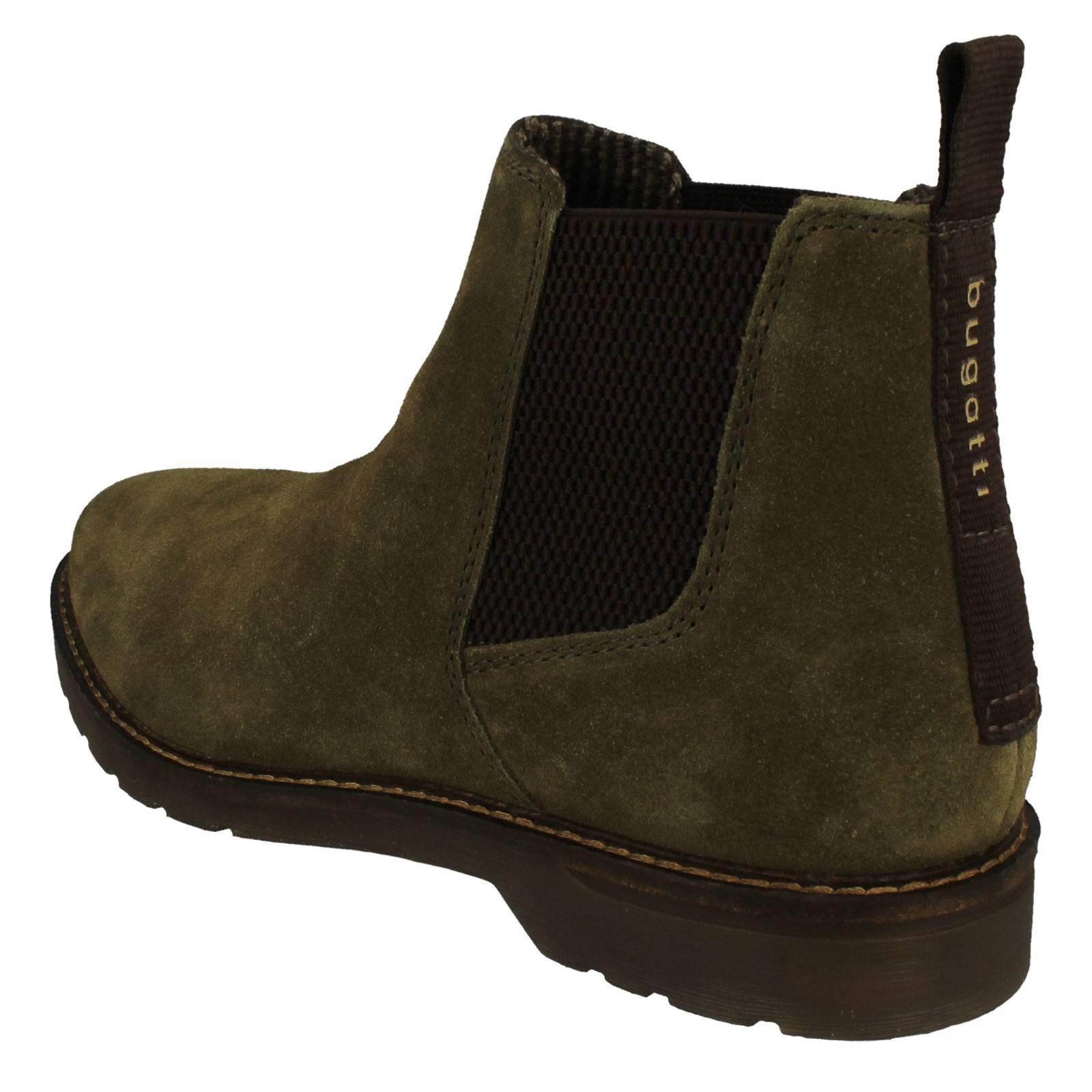 'Mens Bugatti' Stylish Casual Pull On Ankle Boots - 331-A5P31-1400 - Picture 5 of 10