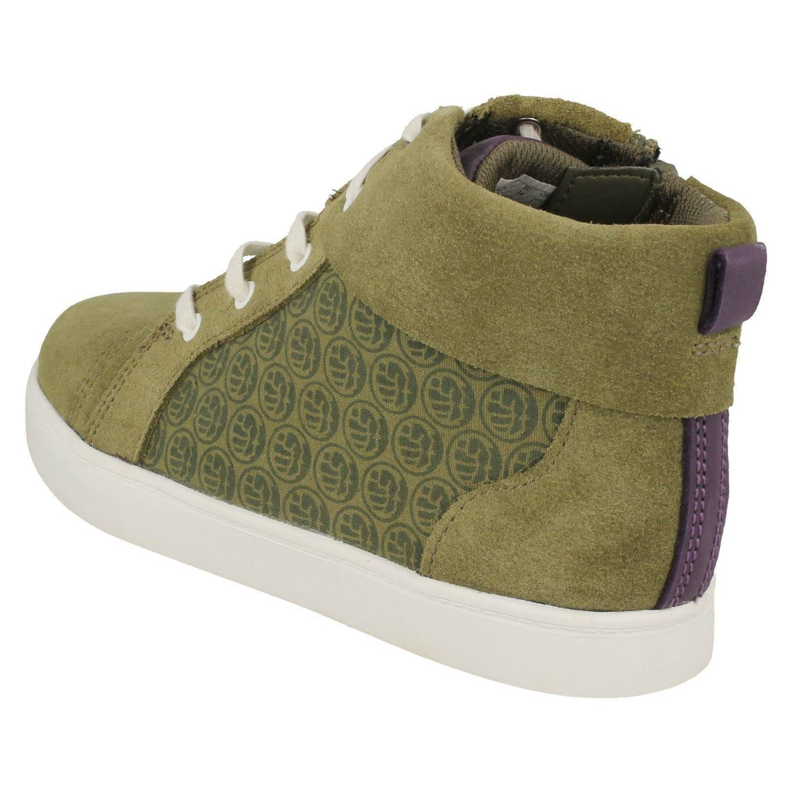 Boys Clarks Hi Top Casual Shoes City Hero Hi