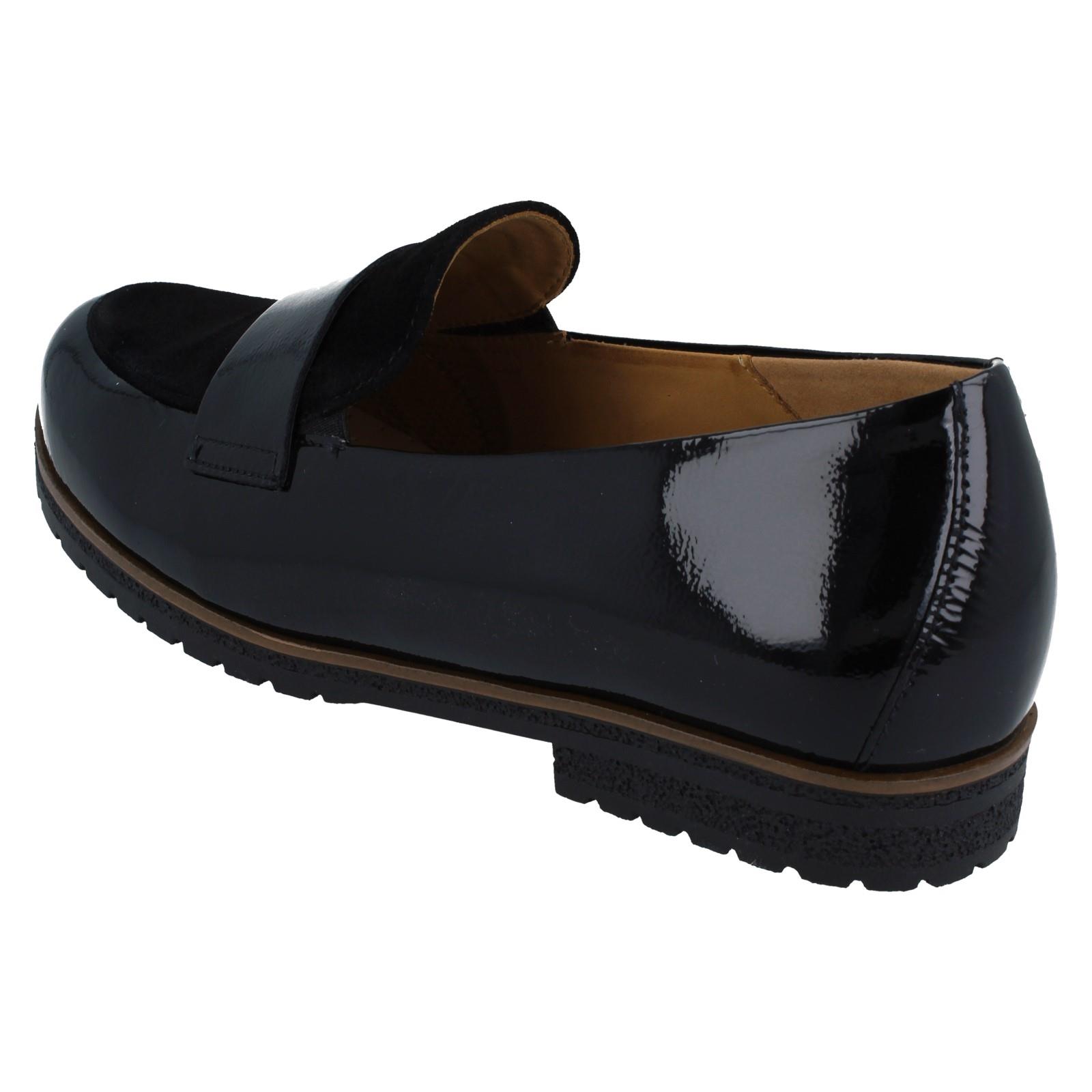 Femmes Gabor à Enfiler Mocassins Cuir Avec Petit Environ 1.5 CM Bloc Talon : - Foto 4 di 10