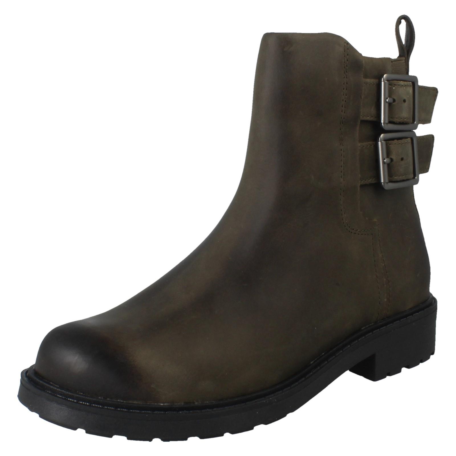 Mujer Clarks Hebilla Detallado con Cremallera Botines de Piel Orinoco2 Bay" - Imagen 11 de 19