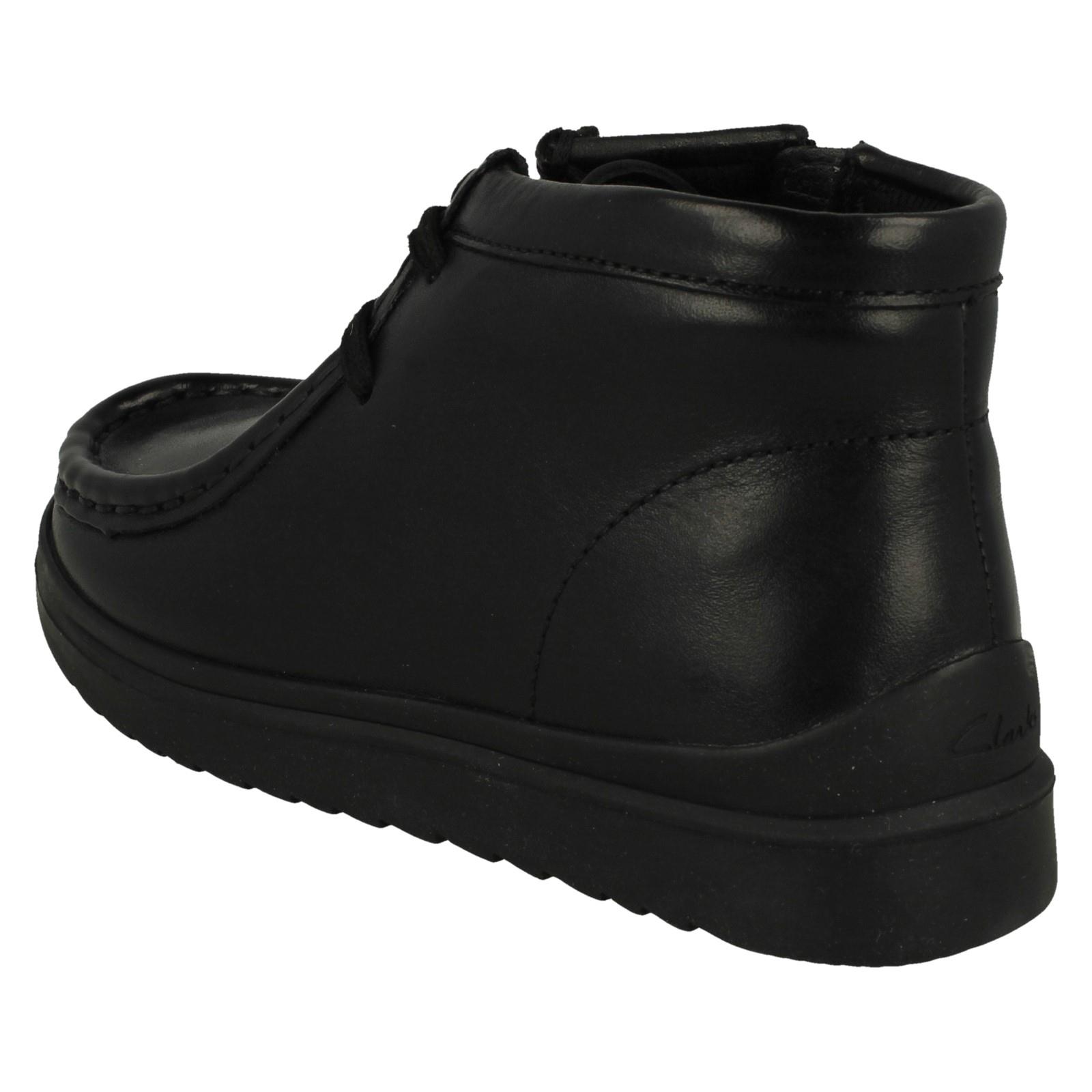 Boys Clarks Ankle Boots Ideal For School 'Goal Wally K' - Picture 4 of 10