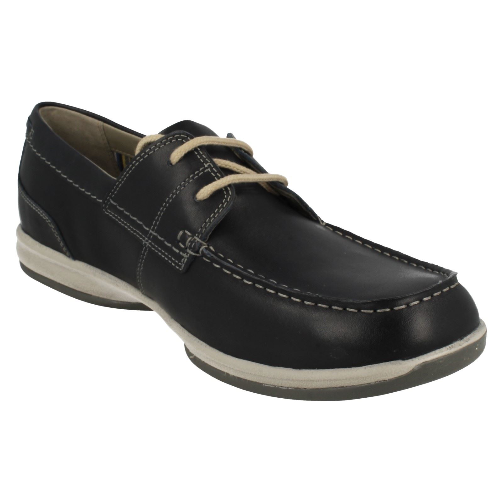Mens Clarks Moccasin Style Lace Up Shoes Fallston Style