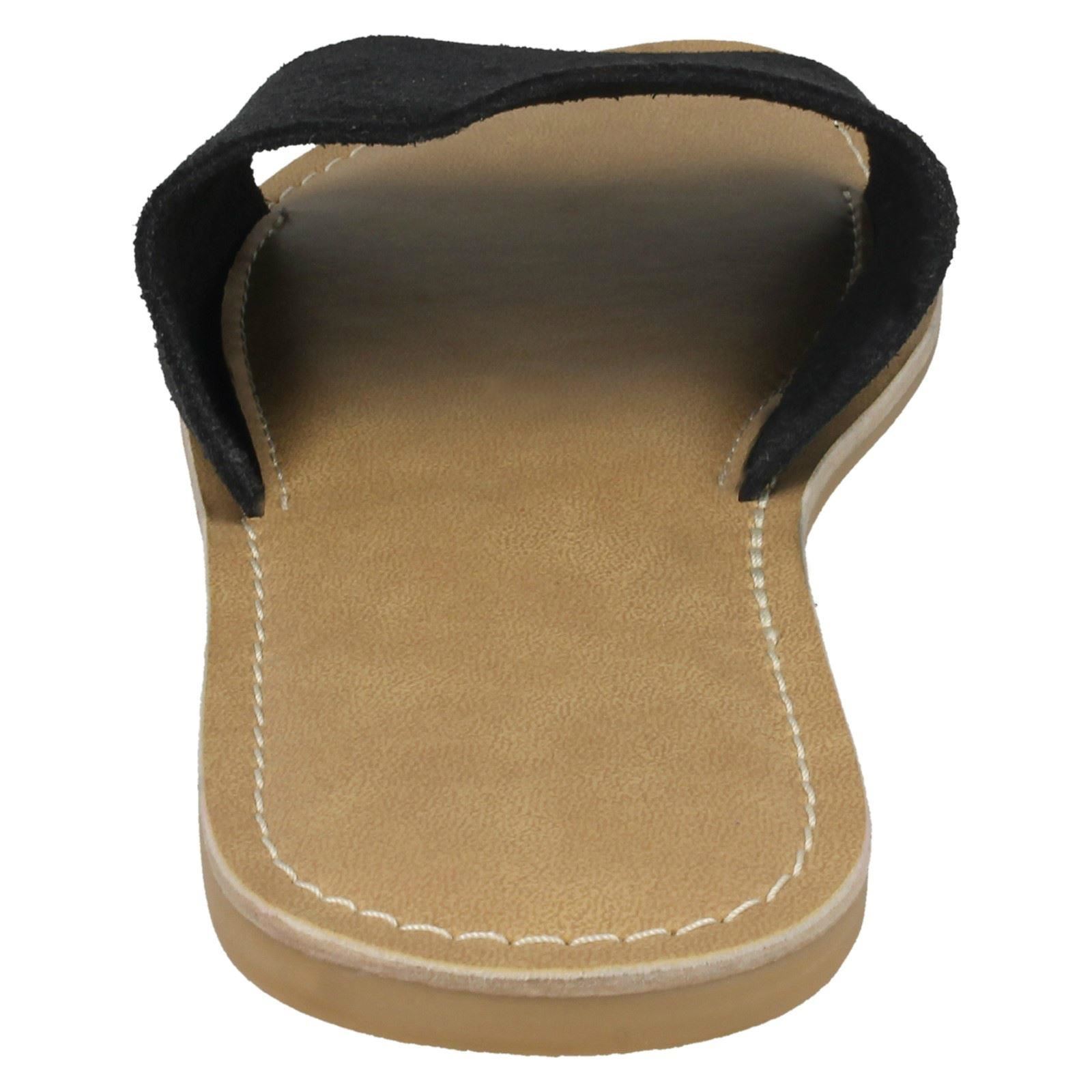 Ladies Leather Collection Suede Mule Sandals - Picture 5 of 55