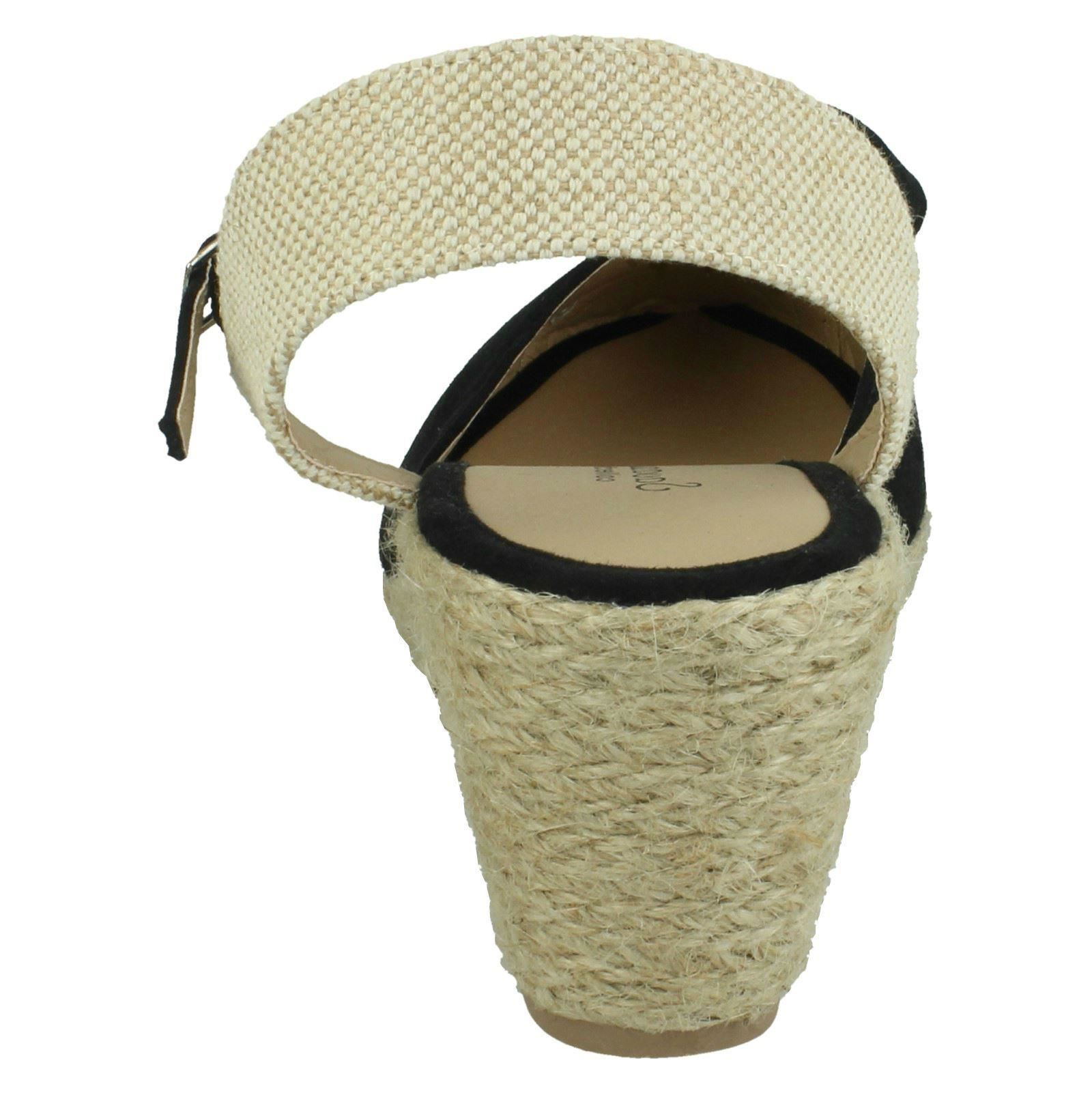 Ladies Savannah Wide Fitting Closed Toe Wedges - Picture 6 of 28