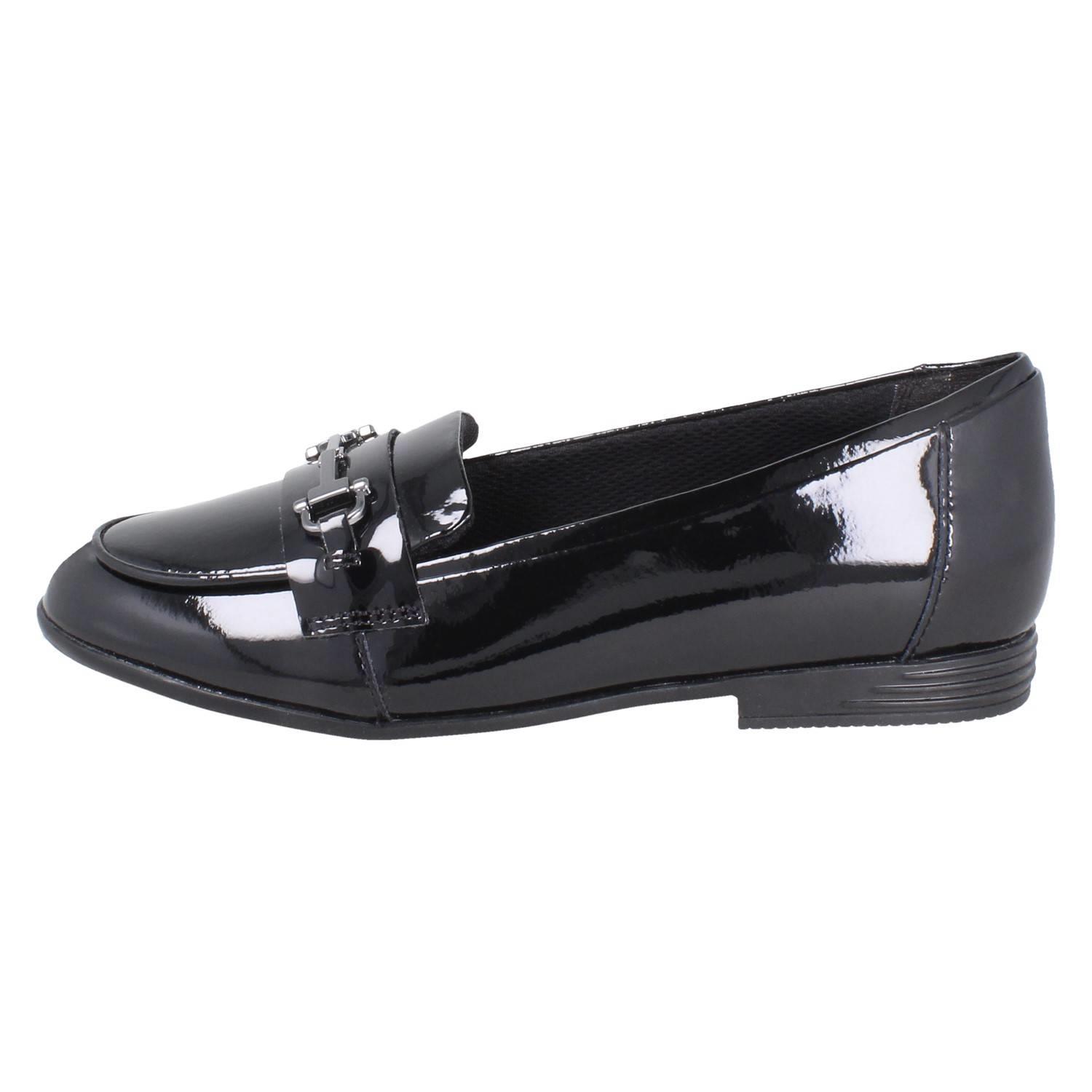 Girls Clarks Horse Bit Trim Leather Slip On Loafer School Shoes *Finja Loafer* - Picture 30 of 37