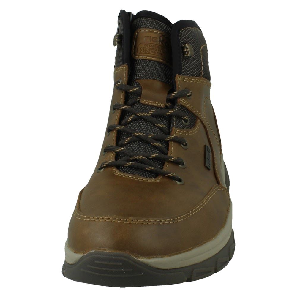 Mens Rieker-Tex Water Resistant Lace Up and Zip Extra Width Ankle Boots 30230 - Picture 9 of 10