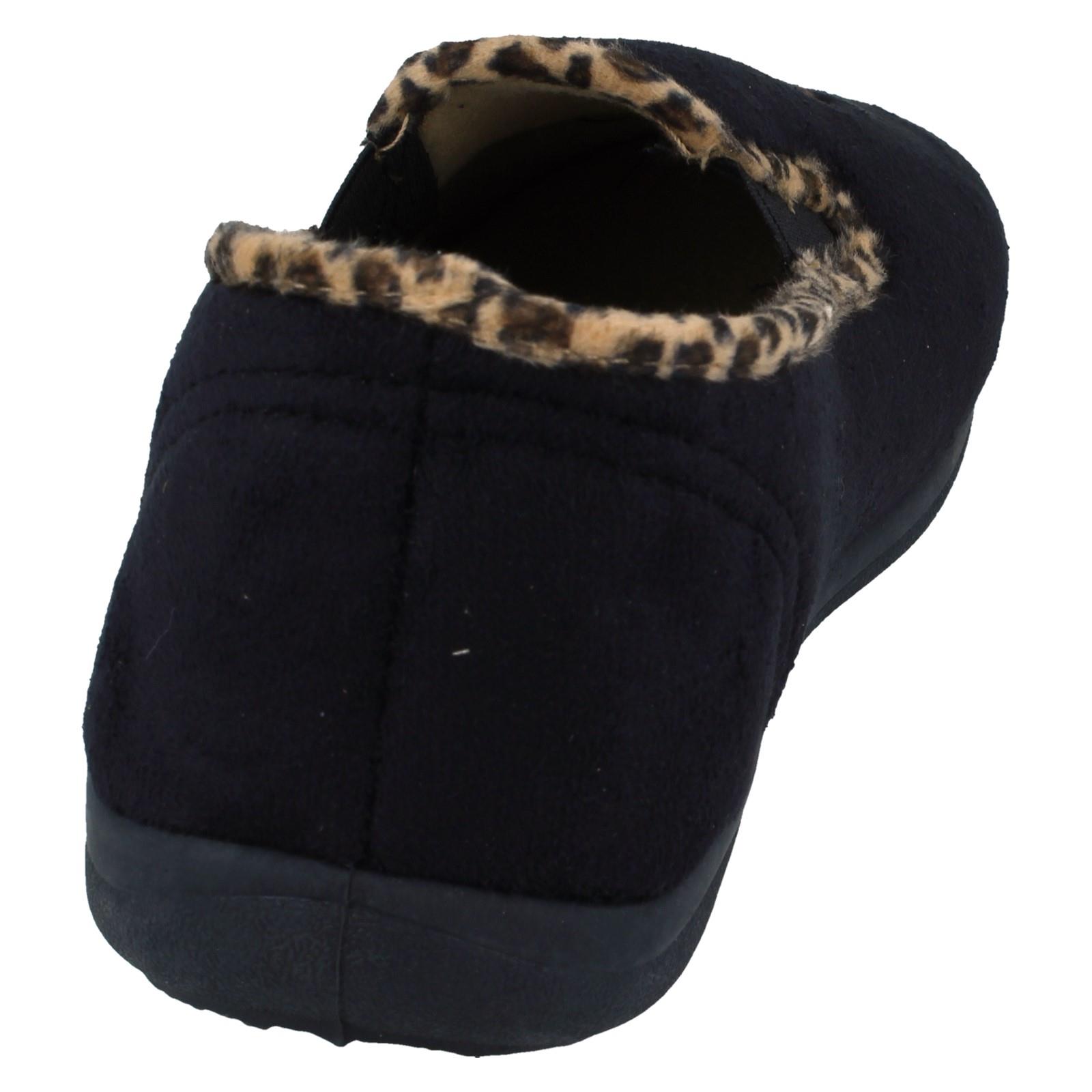 Zapatillas anchas Padders para dama con detalle de perro Scotty Dandie - Imagen 4 de 18