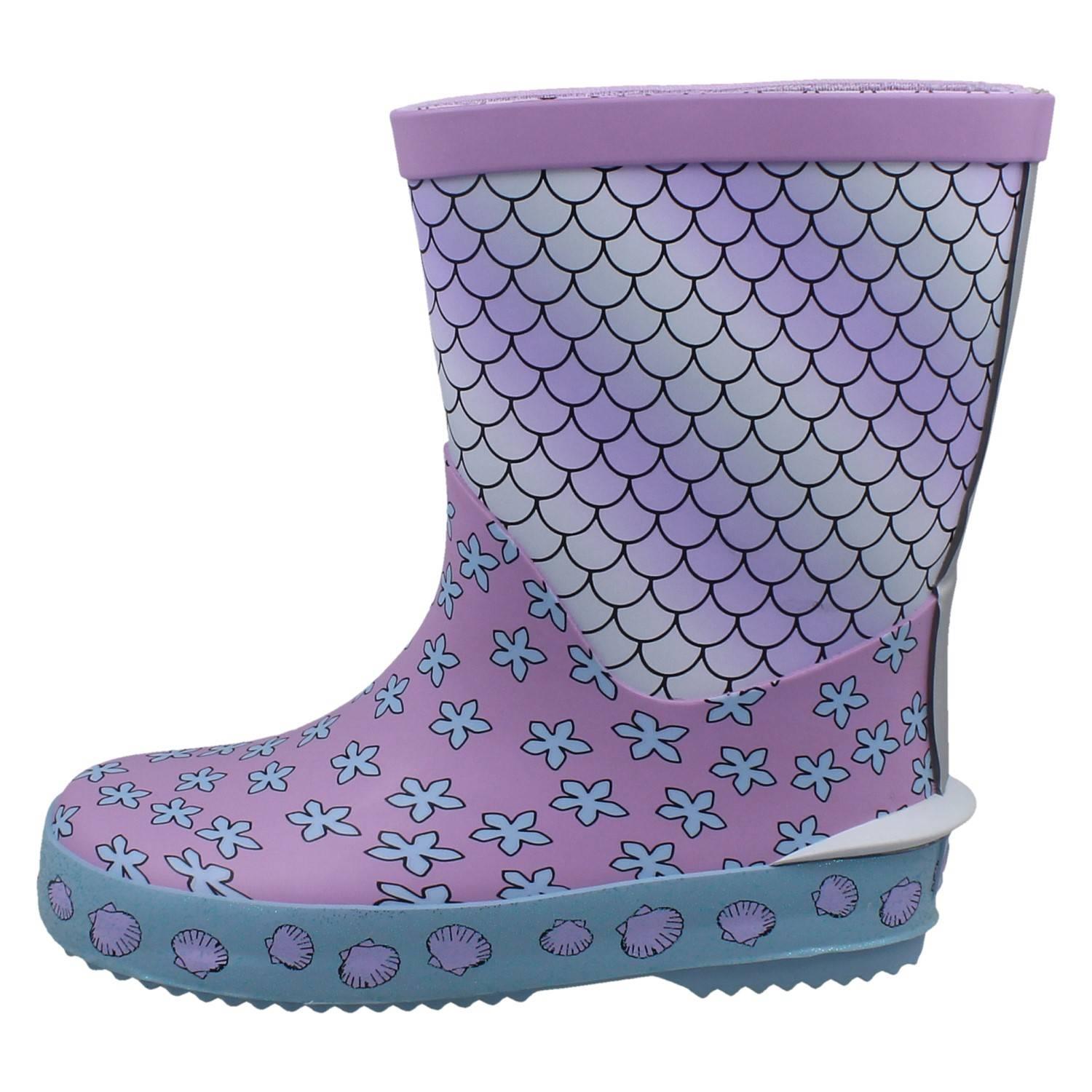 Childrens Clarks Waterproof Grippy Soled Pull On Wellington Boots Tarri Run - Picture 3 of 46
