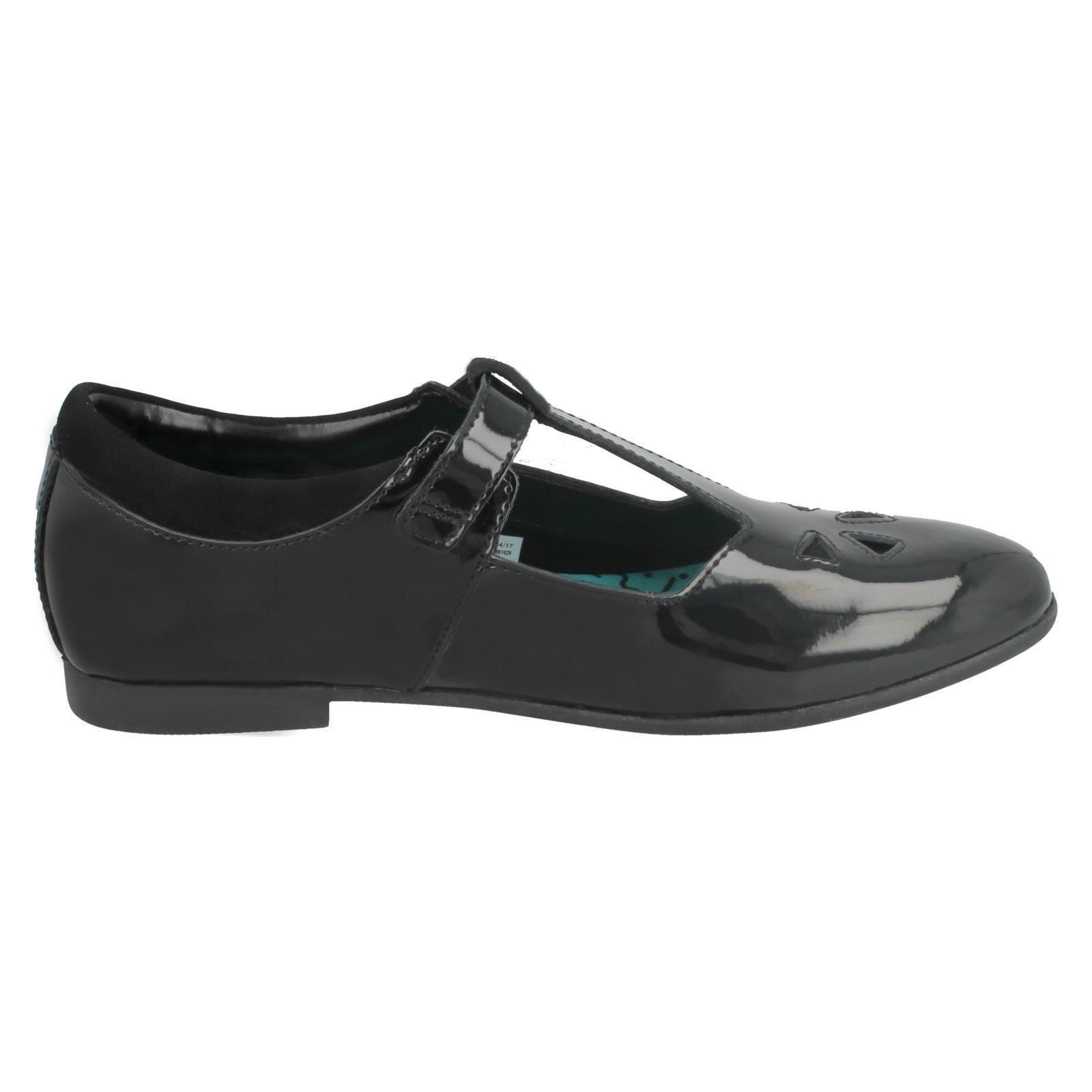 /'Girls Clarks/' T-Bar School Shoes Selsey Play