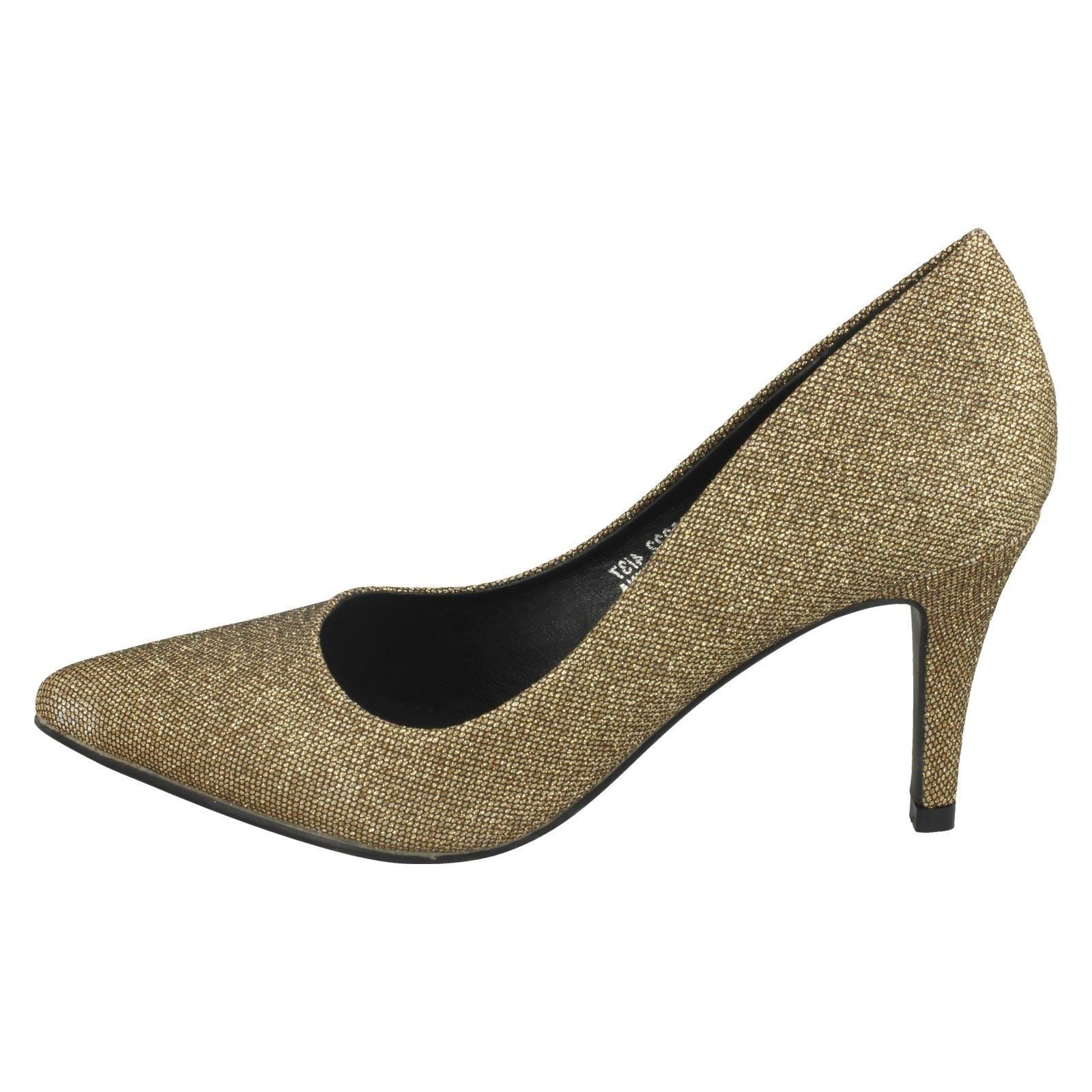 Ladies Anne Michelle Mid Heel Court 'Shoes' - Picture 3 of 28