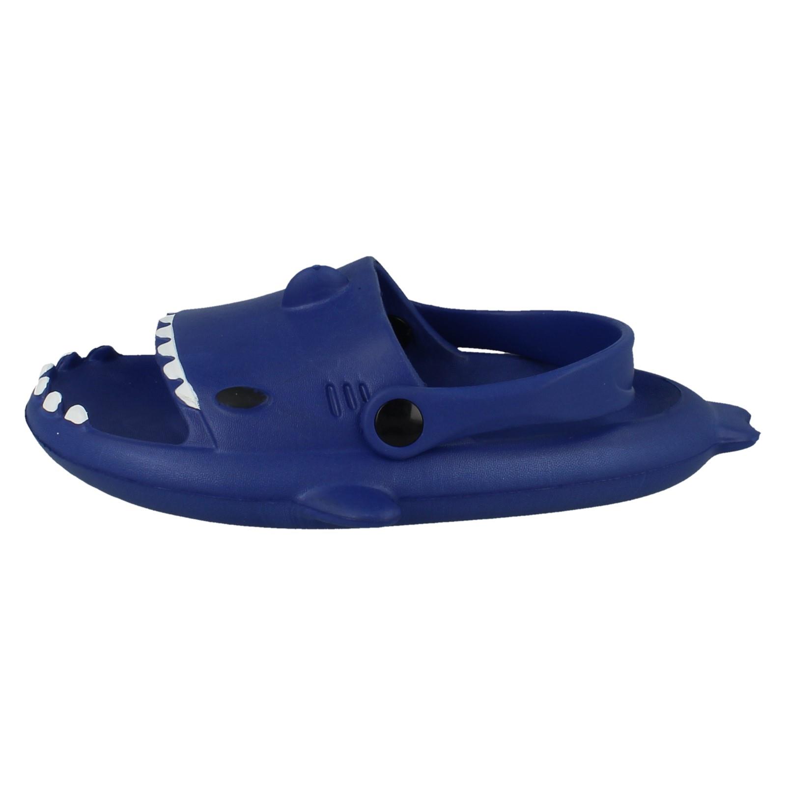 'Childrens Spot On' Cute Shark Detailed Summer Clogs - N0R076 - Picture 7 of 28