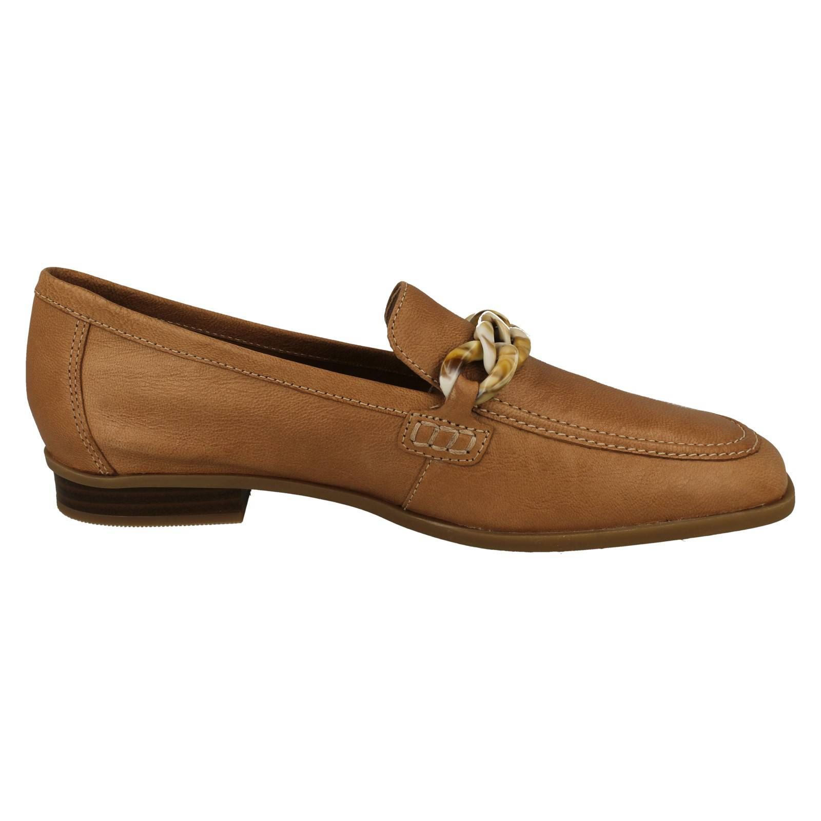 Mujer Clarks Cuero Suave Punta Cuadrada Mocasines Estilo Smart Zapatos: Sarafyna - Picture 34 of 55