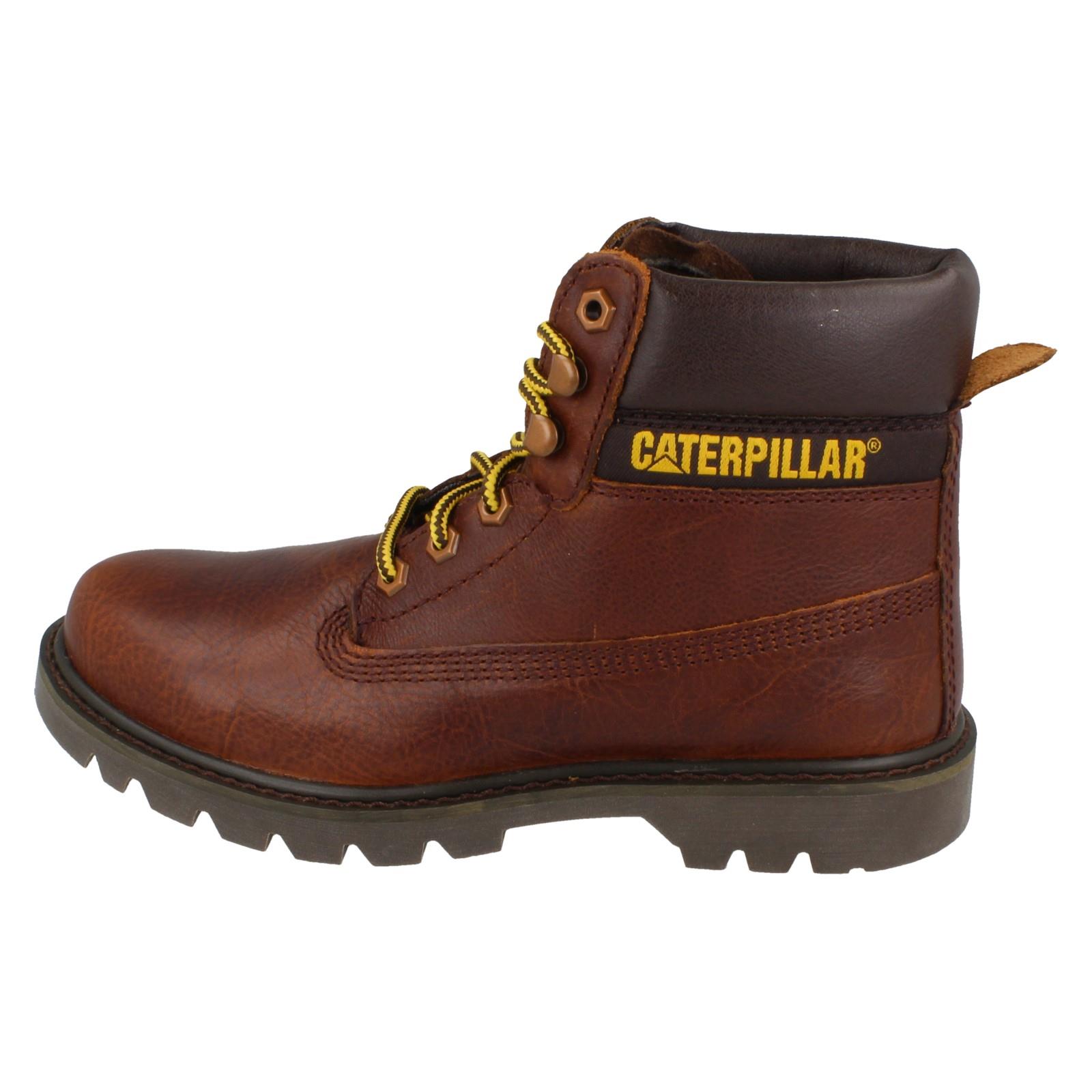 Unisex Caterpillar Leather Lace Up Boots Good Tread: Colorado 2.0 P110962 - Picture 3 of 10