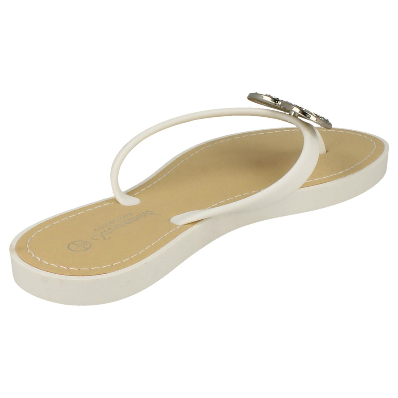Chanclas elegantes sin cordones con detalles brillantes del corazón para damas Savannah F0R816 - Imagen 33 de 37