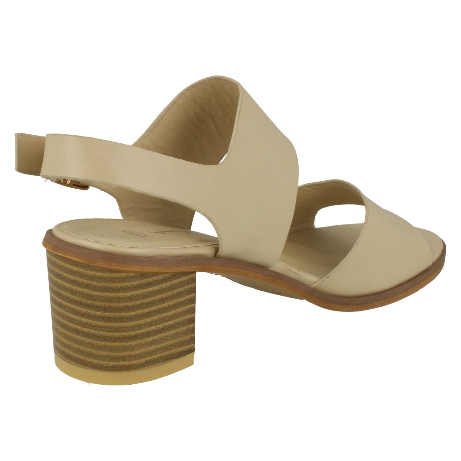 Ladies Anne Michelle Ankle Strap Casual Sandals With A Buckle Fastened Strap - Picture 27 of 28