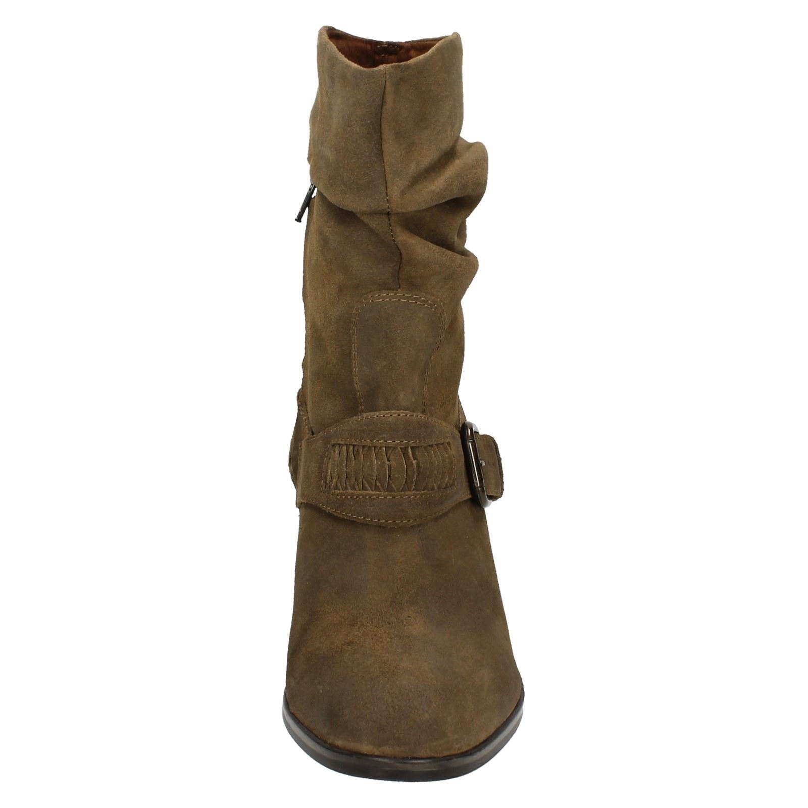 Se?oras De Cuero Gamuza Clarks Slouch de estilo occidental Boot ... Se?oras De Cuero Gamuza Clarks Slouch estilo de estilo Slouch occidental Boot ... 40965e