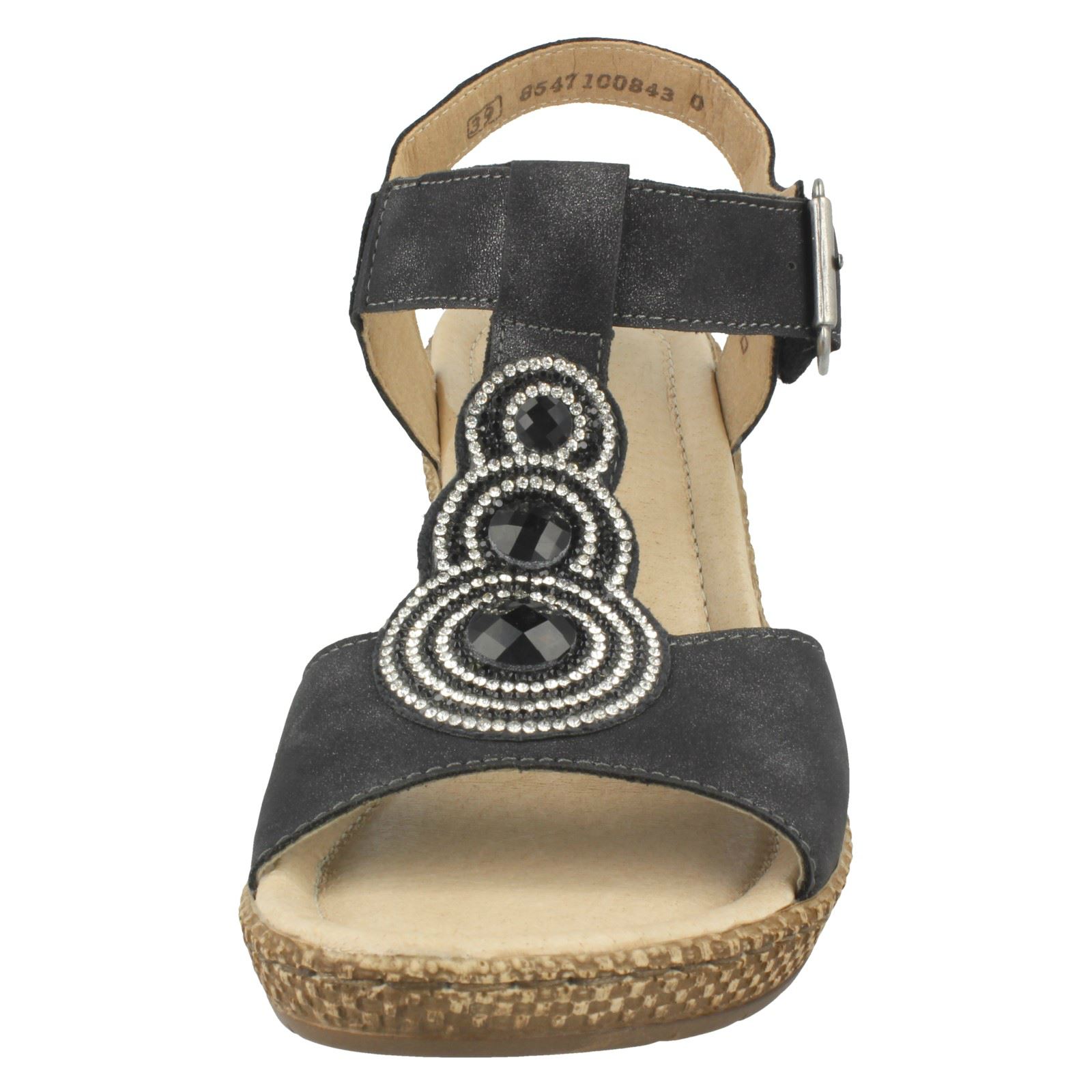 Damas Remonte T-Bar Sandalias Cuña-D0452 De Cuña-D0452 Sandalias e319eb Damas Remonte T-Bar Sandalias Cuña-D0452 De Cuña-D0452 Sandalias e319eb