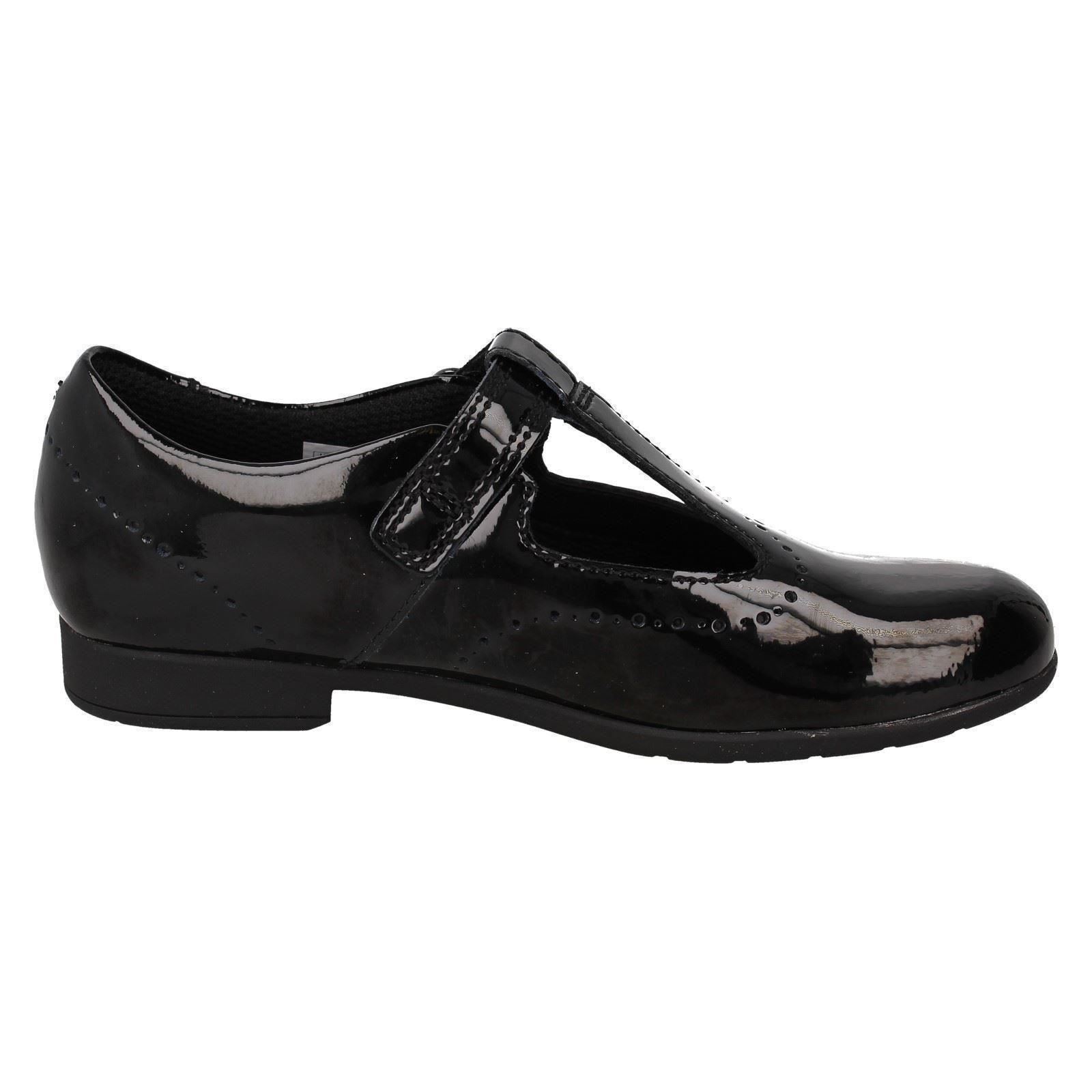 Girls Clarks T-Bar Detailed School Shoes Scala Seek - Picture 19 of 19