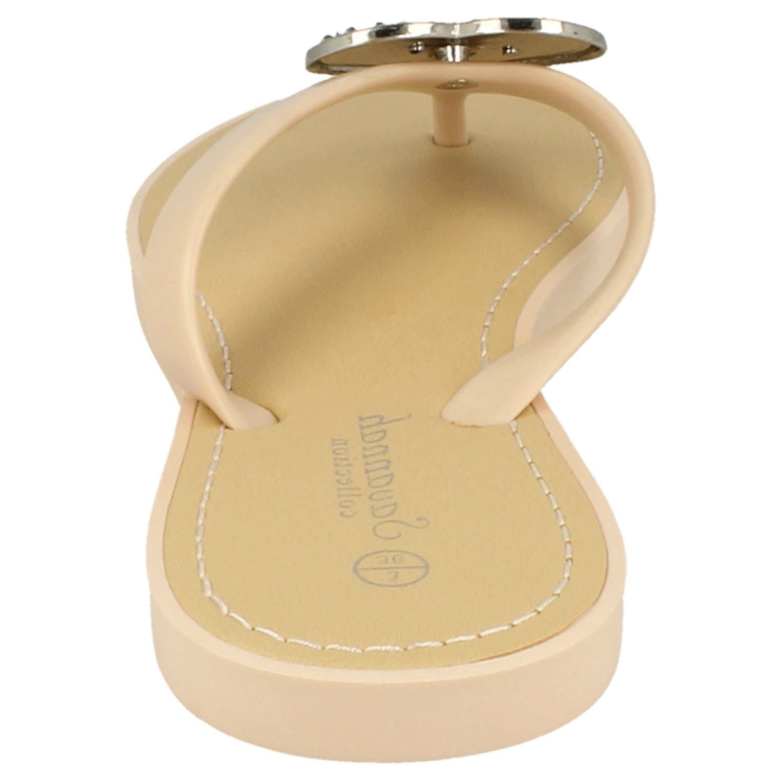 Chanclas elegantes sin cordones con detalles brillantes del corazón para damas Savannah F0R816 - Imagen 23 de 37