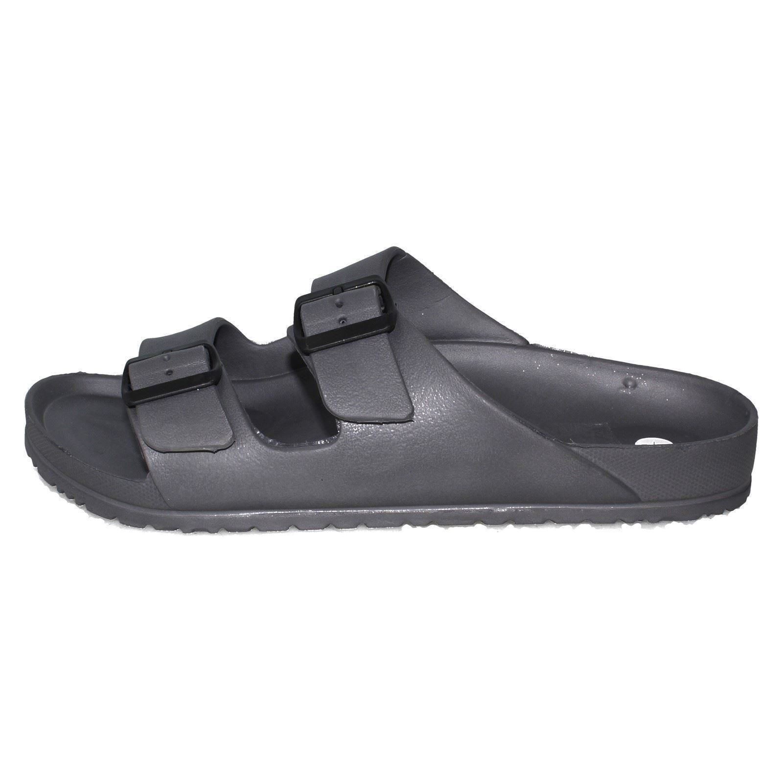 Mens Spot On Light Weight 'Mule' Sandals - Picture 3 of 28