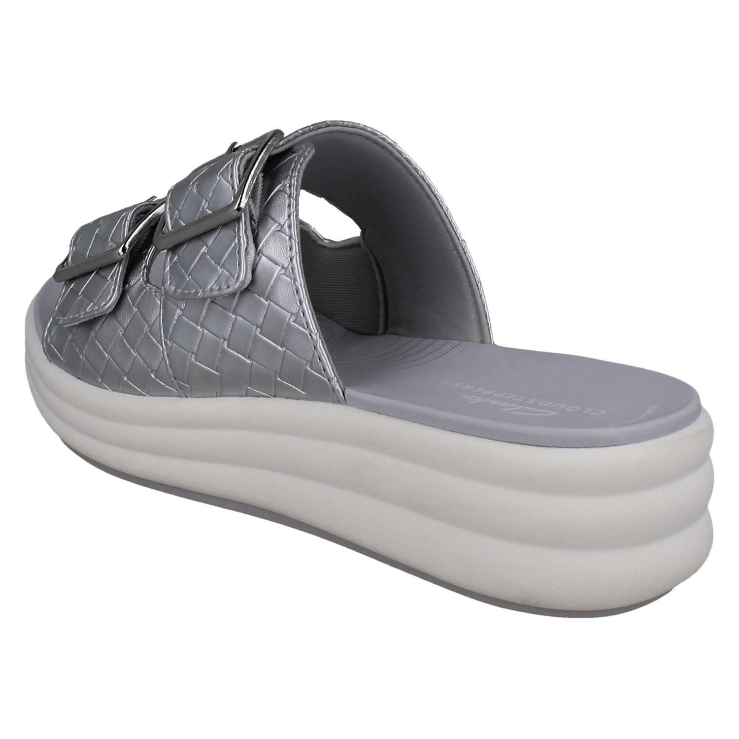 Mujer Clarks Cloudsteppers Sintético Tejido Hebilla Sandalias: Drift Hebilla - Imagen 13 de 19