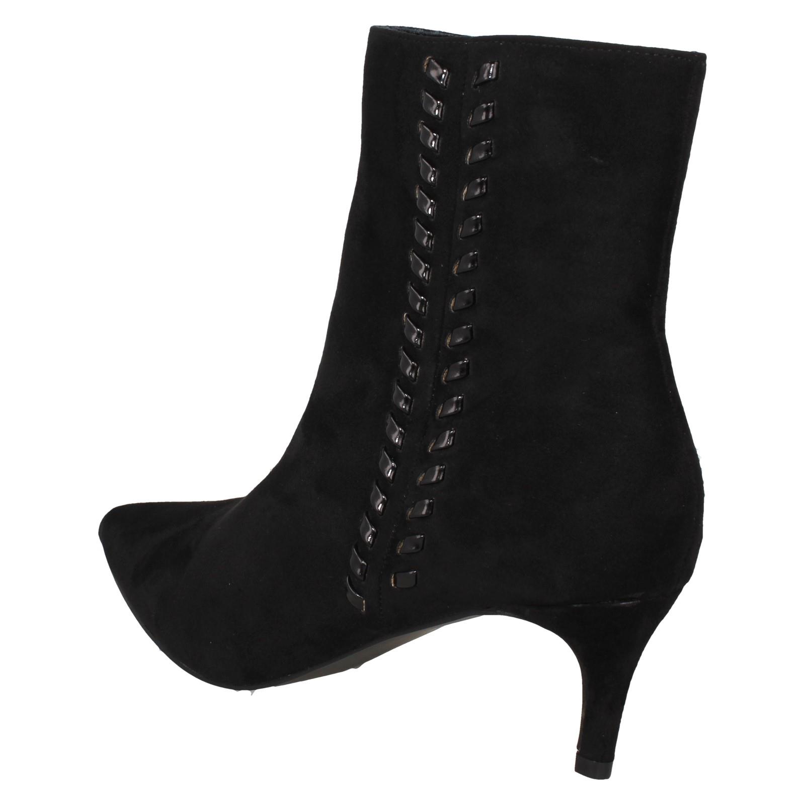 Ladies Collection Mid Heel Pointed Toe Ankle Boots 'F5R1222' - Picture 4 of 19