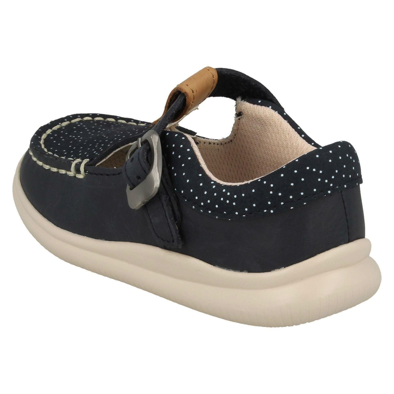 Girls Clarks Casual T-Bar Shoes 'Cloud Rosa' - Picture 12 of 27