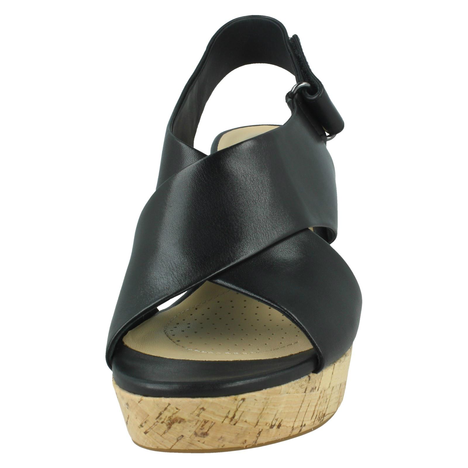 clarks sandals with back strap