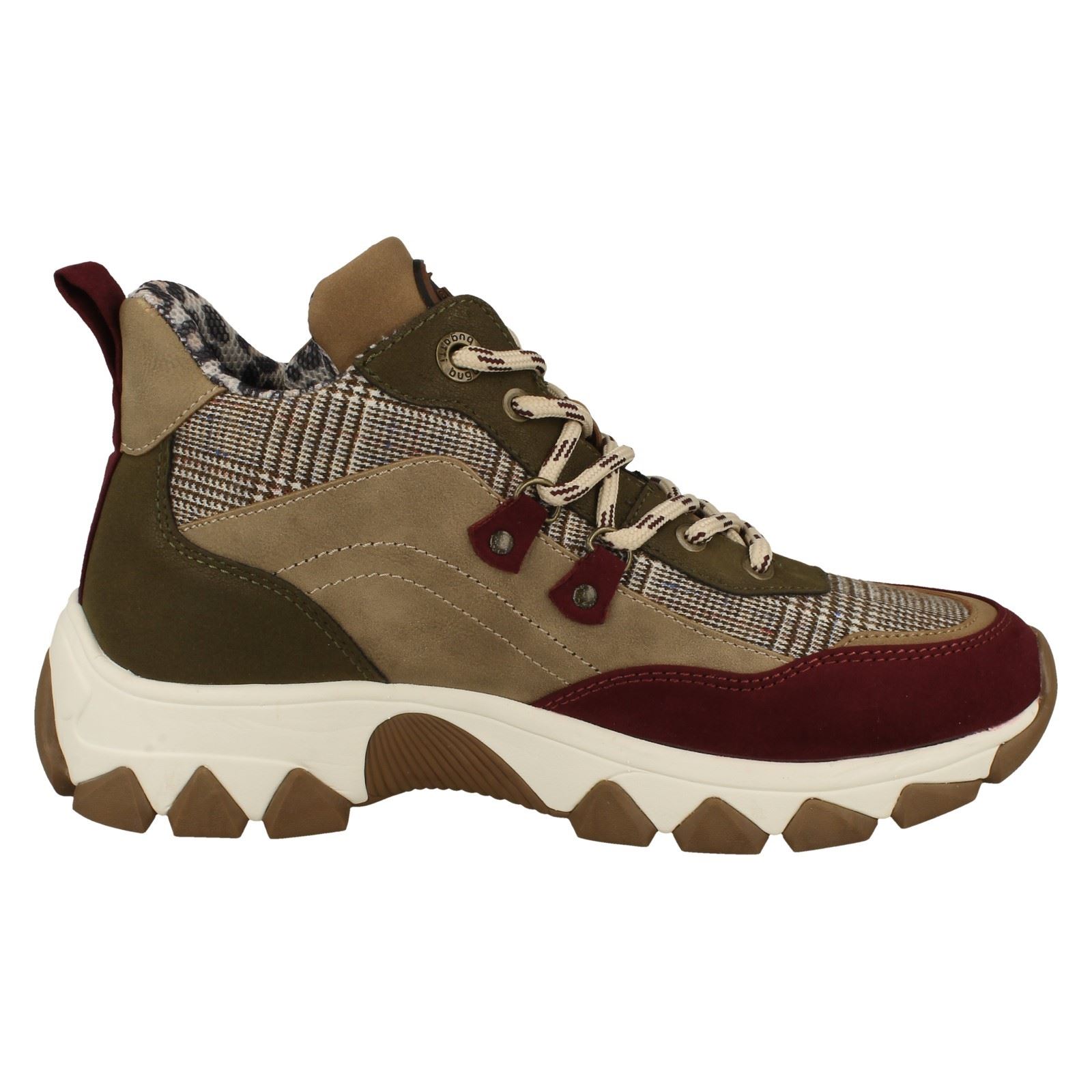Ladies Bugatti Casual Hi-Top Style Trainers 95203 - Picture 8 of 10