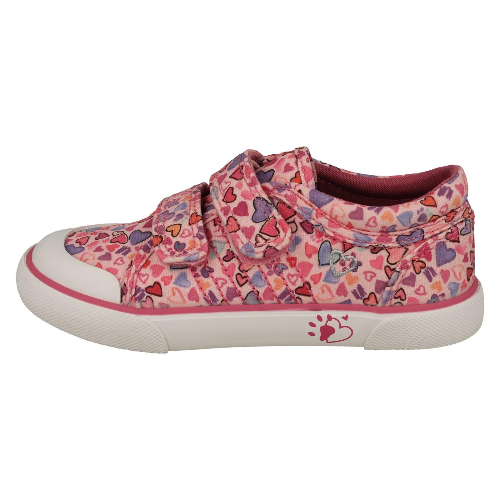 Mädchen Startrite Canvas Sommerschuhe maschinenwaschbar Herz detailliert Loveheart - Bild 3 von 10