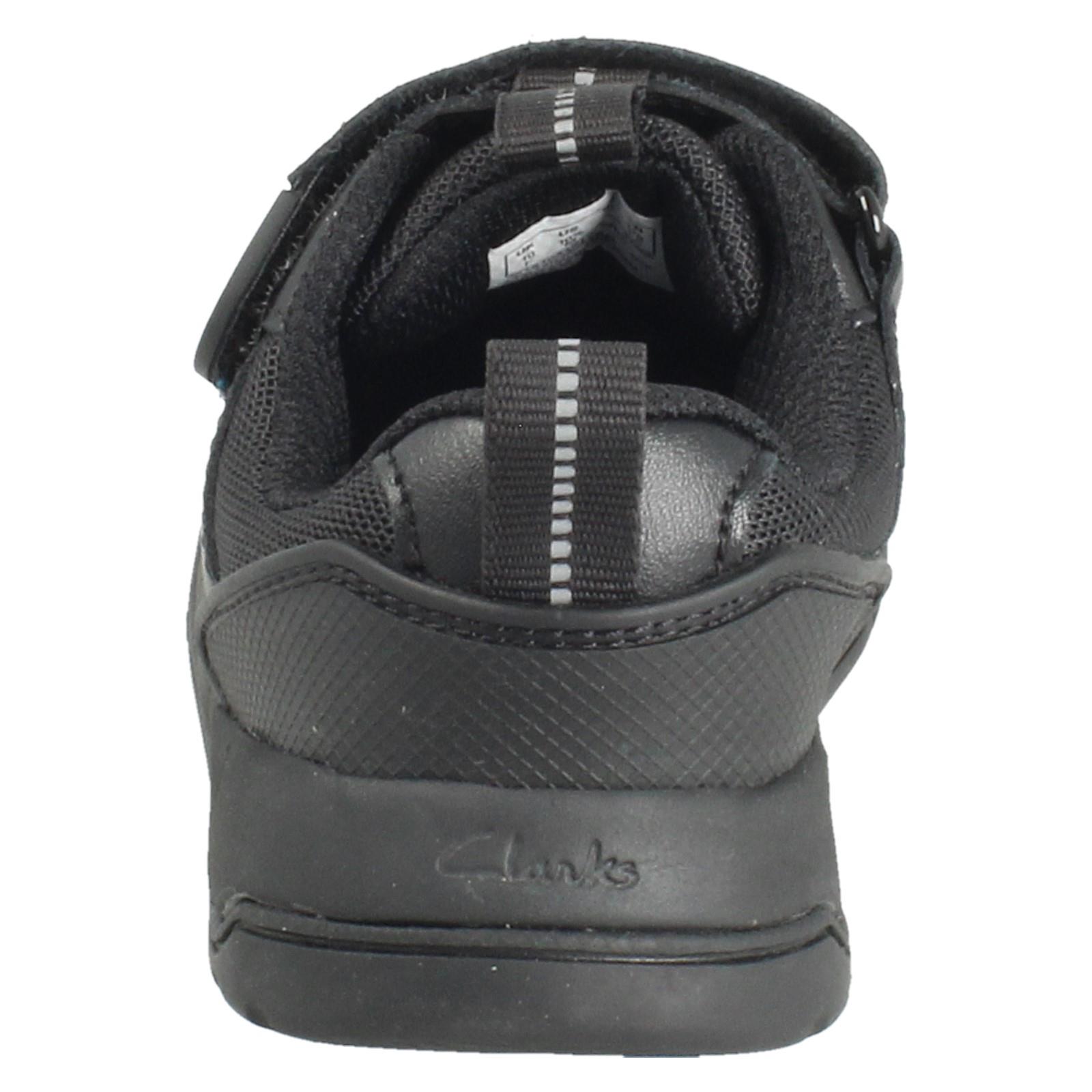 Jungen Clarks Gestepptes Leder Fußball Inspiriert Schulschuhe: Laser Kreuz - Bild 8 von 19