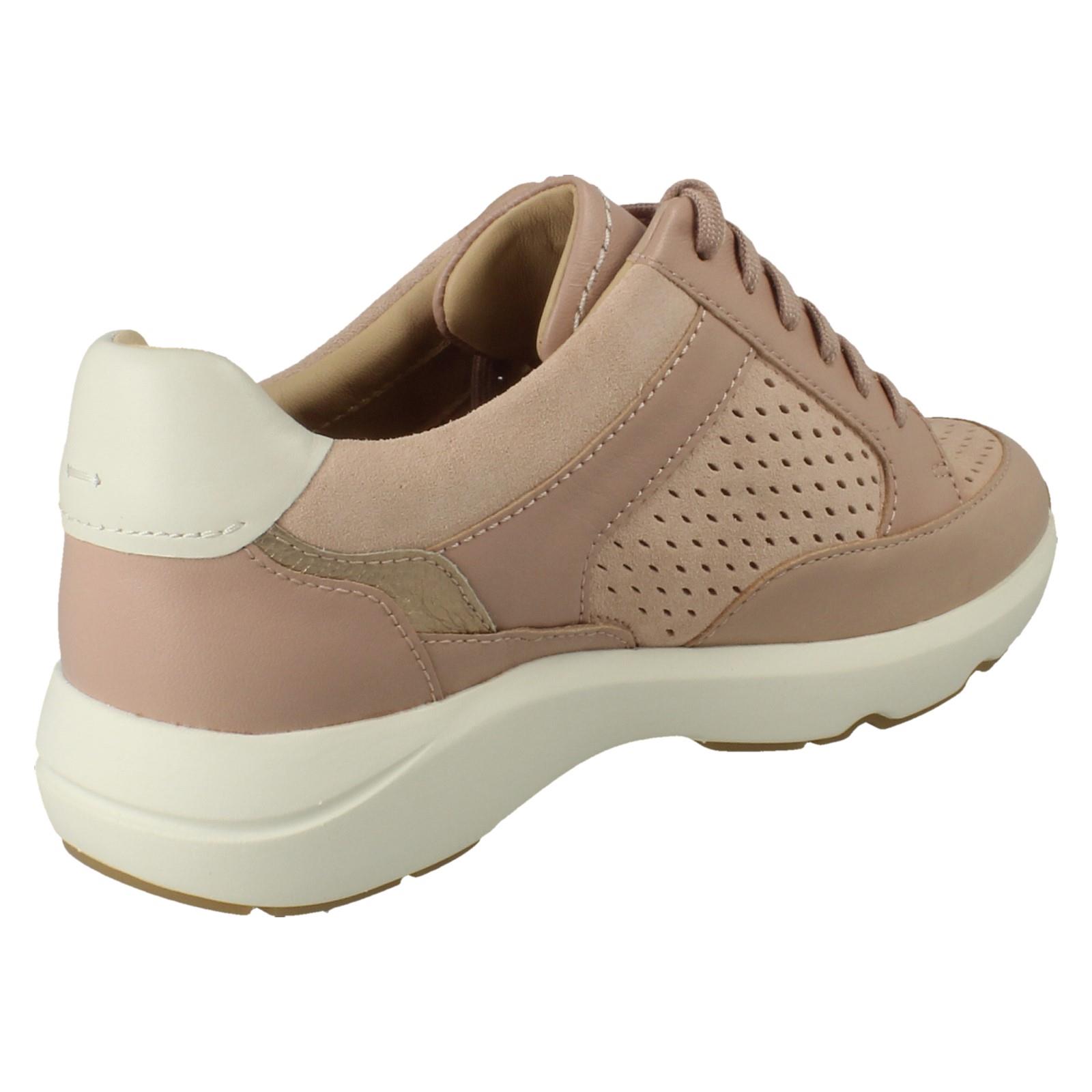 Damen Clarks Leder Freizeit Schnürer Sommer Turnschuhe Tivoli Wandern - Bild 6 von 19