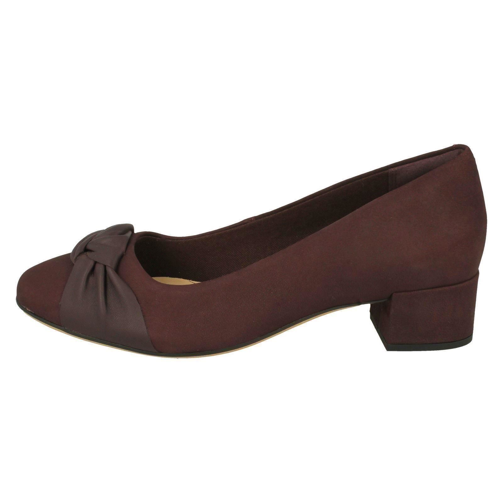 Orabella Lily /'Ladies Clarks/' Bow Detailed Block Heel Shoes