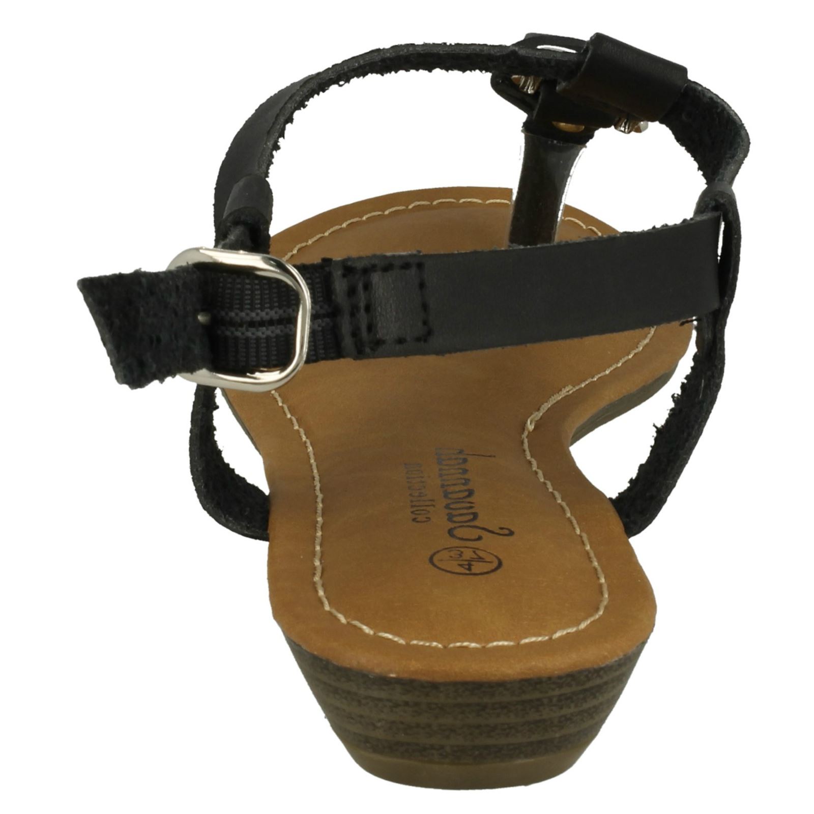 Ladies Savannah Wedge Toe Post 'Sandals' - Picture 5 of 28