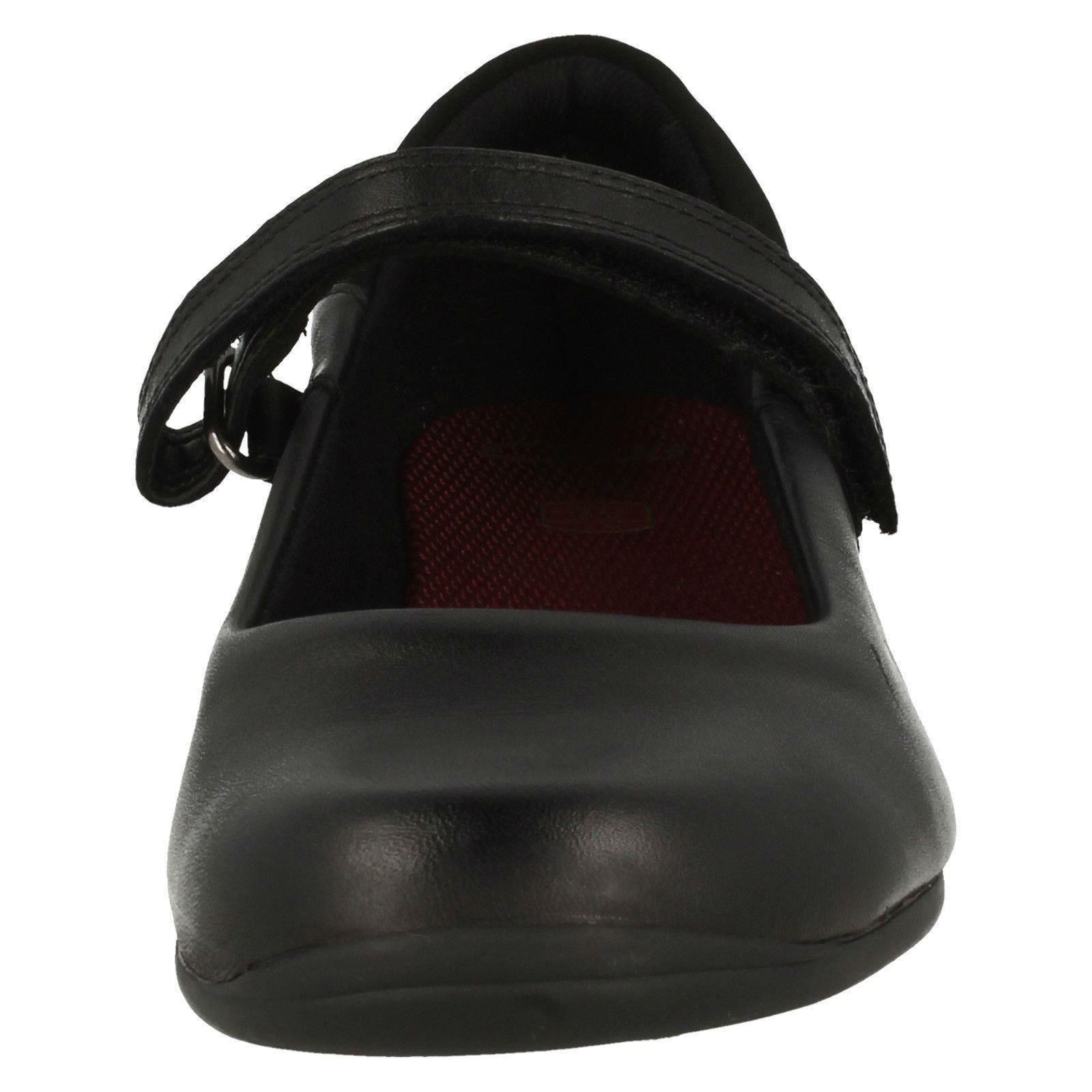 'Girls Clarks' Hook & Loop School Shoes Jamie Star - Picture 8 of 10