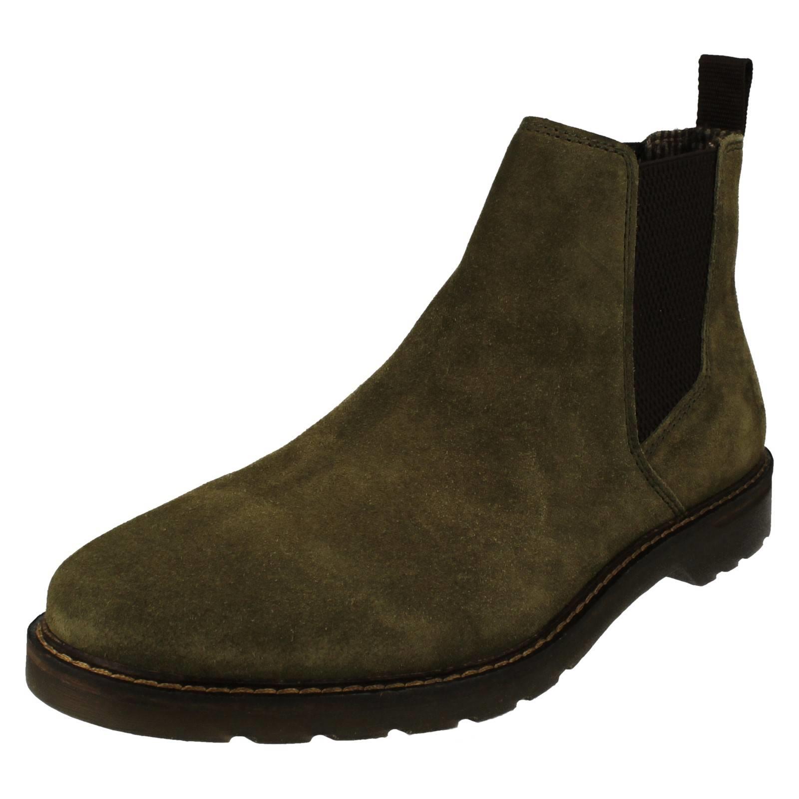 'Mens Bugatti' Stylish Casual Pull On Ankle Boots - 331-A5P31-1400 - Picture 2 of 10