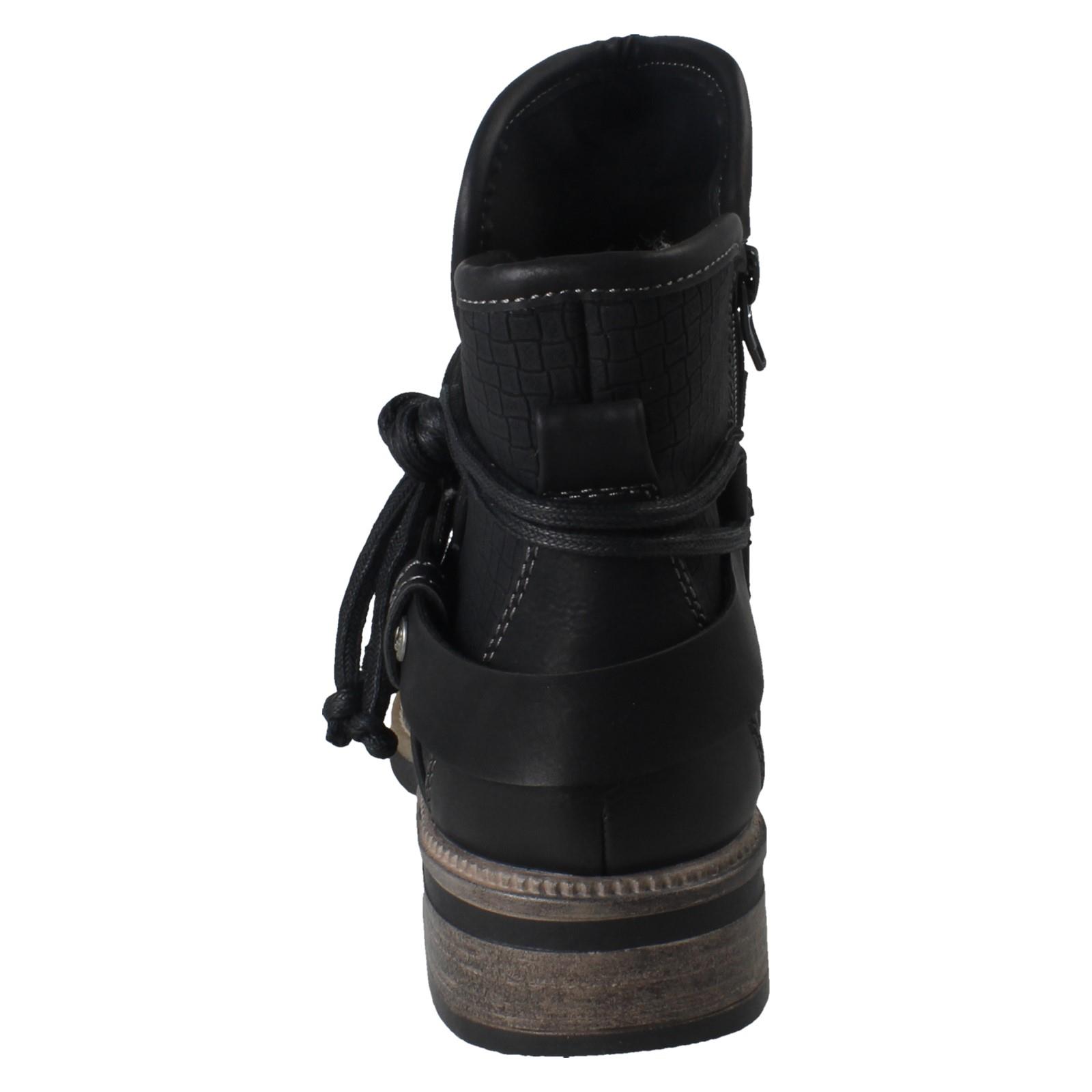 Ladies Rieker Fleece Lined Ankle Boots 94689 - Picture 5 of 10